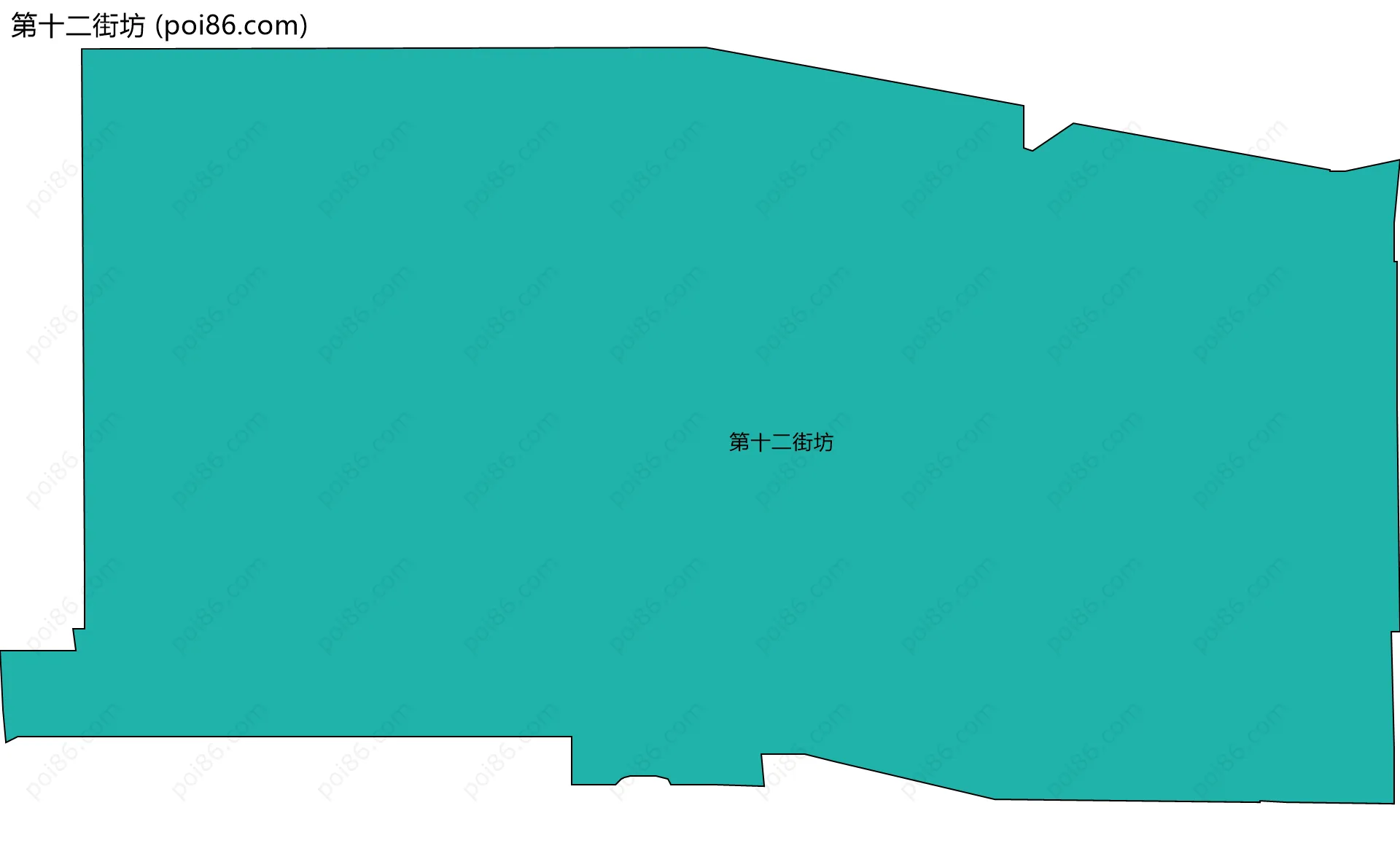 第十二街坊边界地图