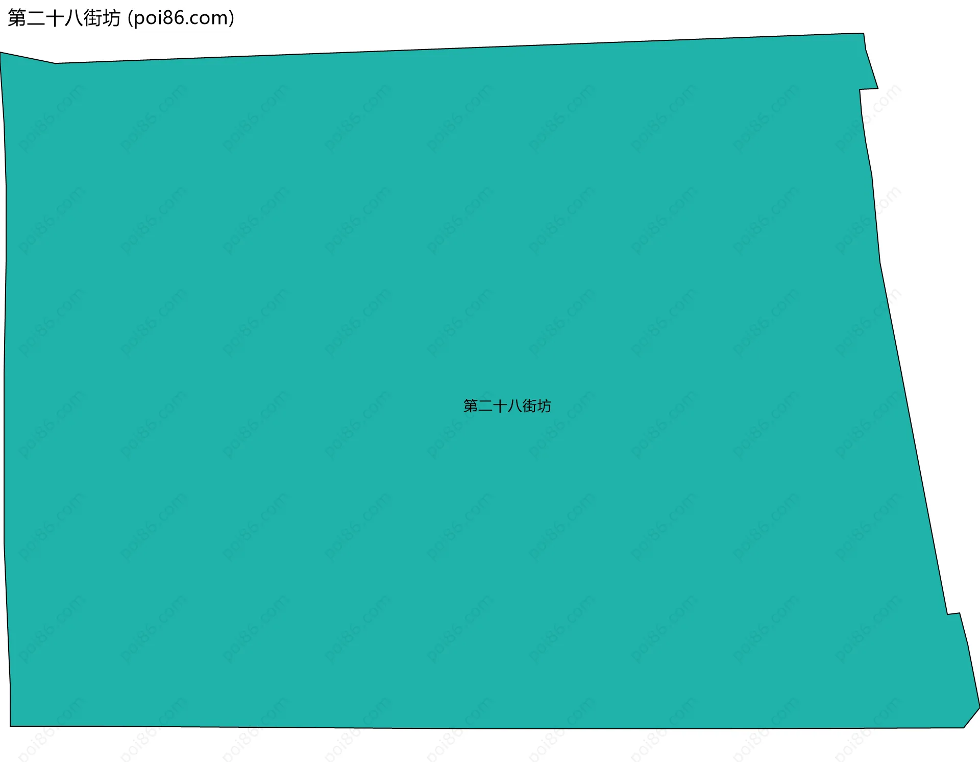 第二十八街坊边界地图