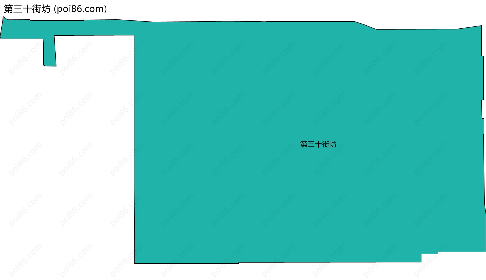 第三十街坊边界地图