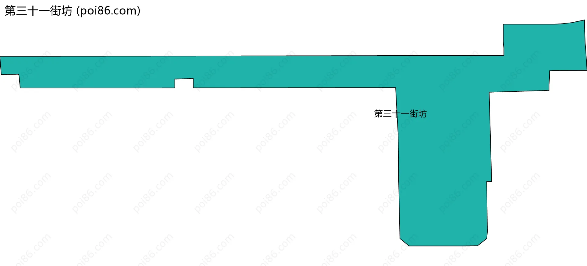 第三十一街坊边界地图