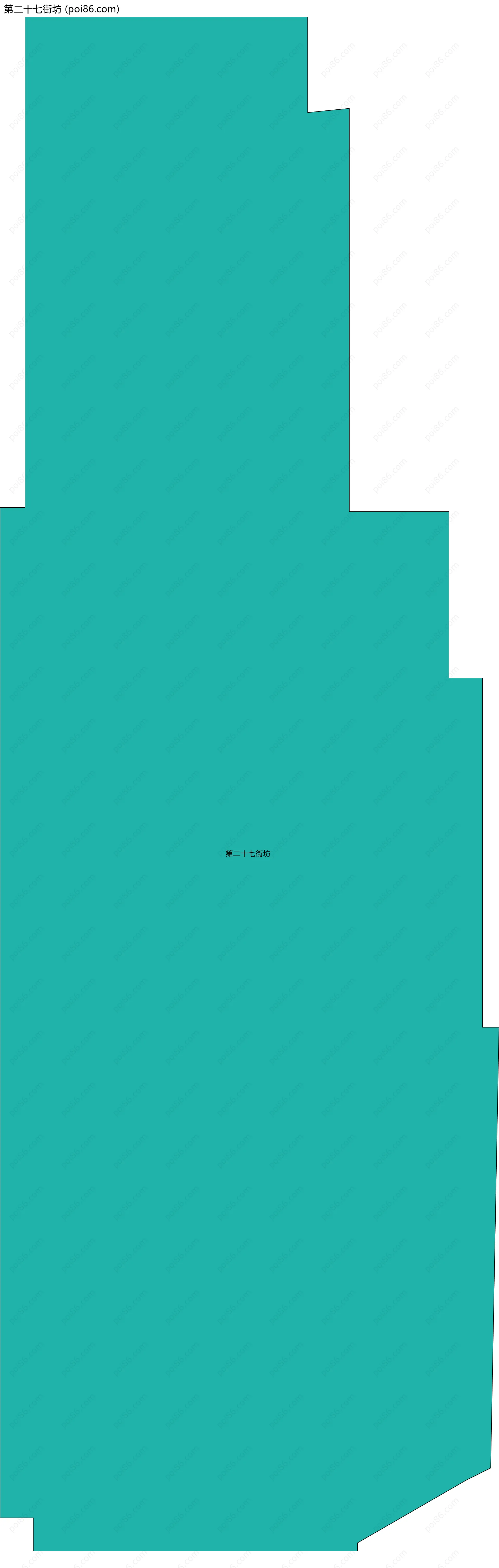 第二十七街坊边界地图