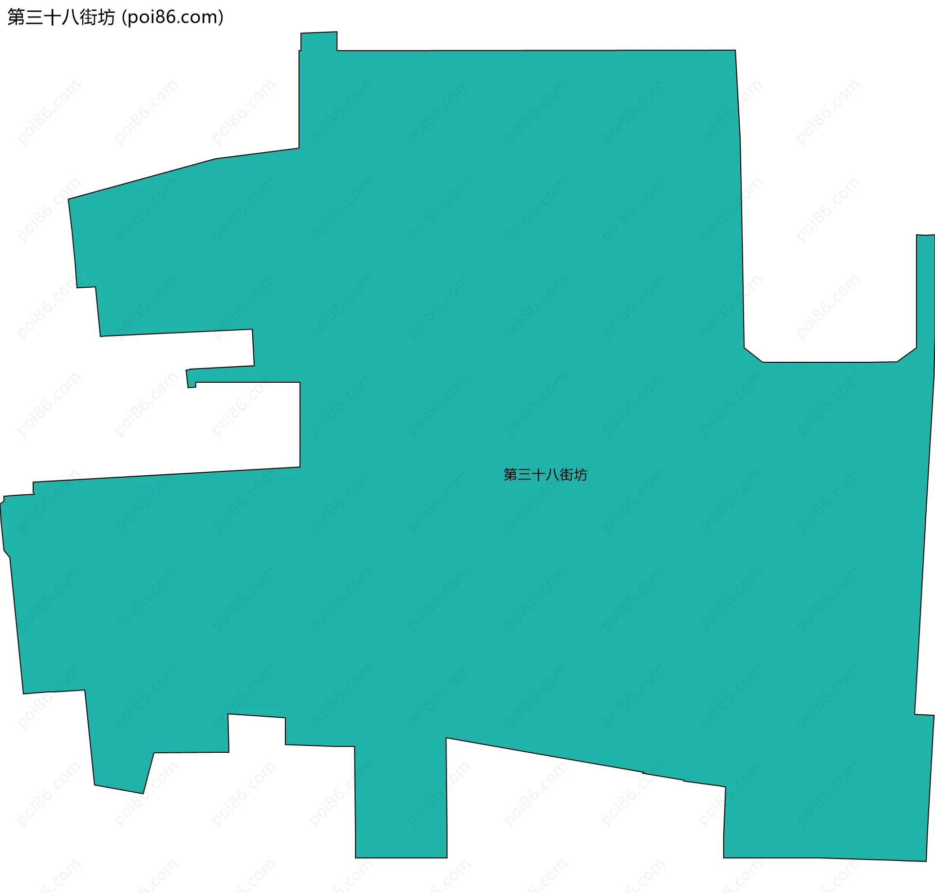 第三十八街坊边界地图