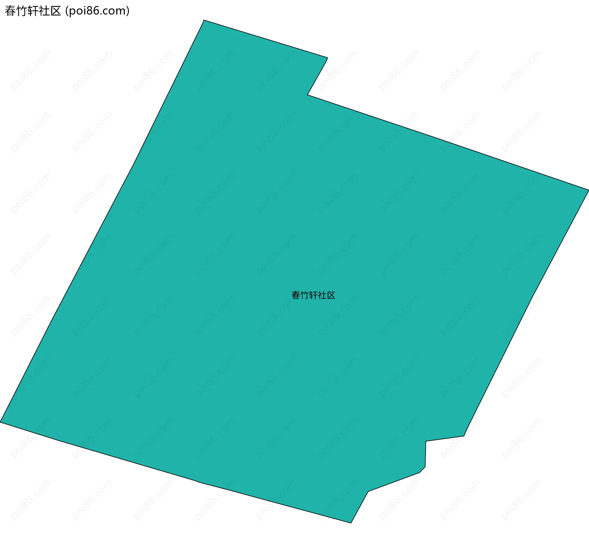 春竹轩社区边界地图