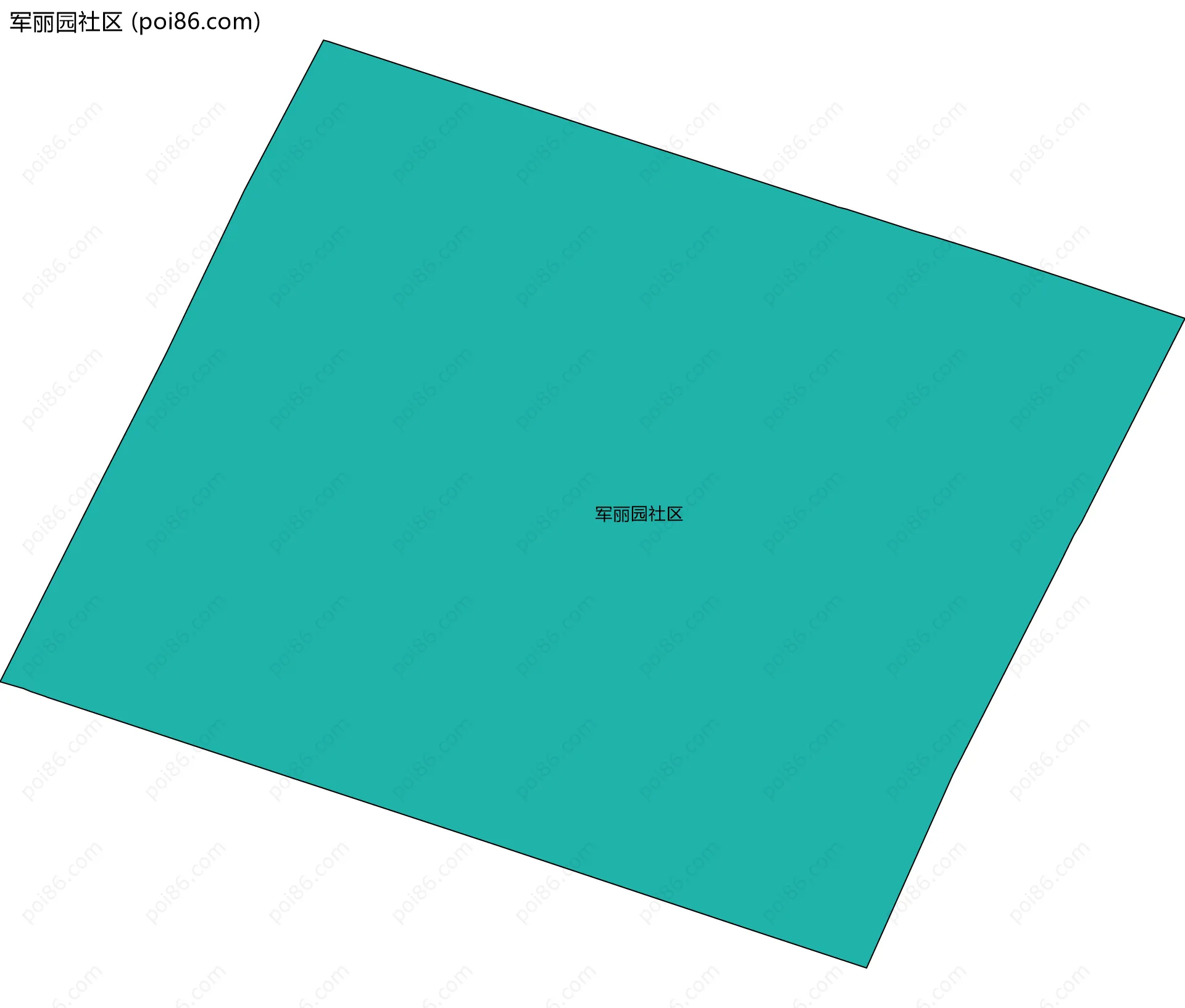 军丽园社区边界地图
