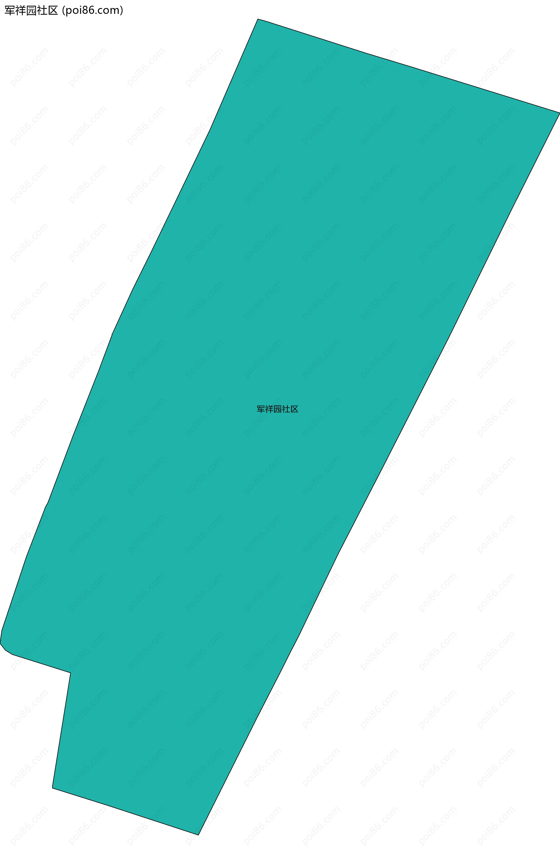 军祥园社区边界地图