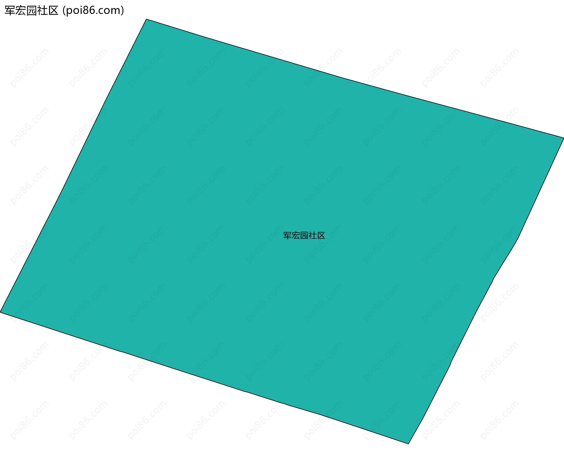 军宏园社区边界地图