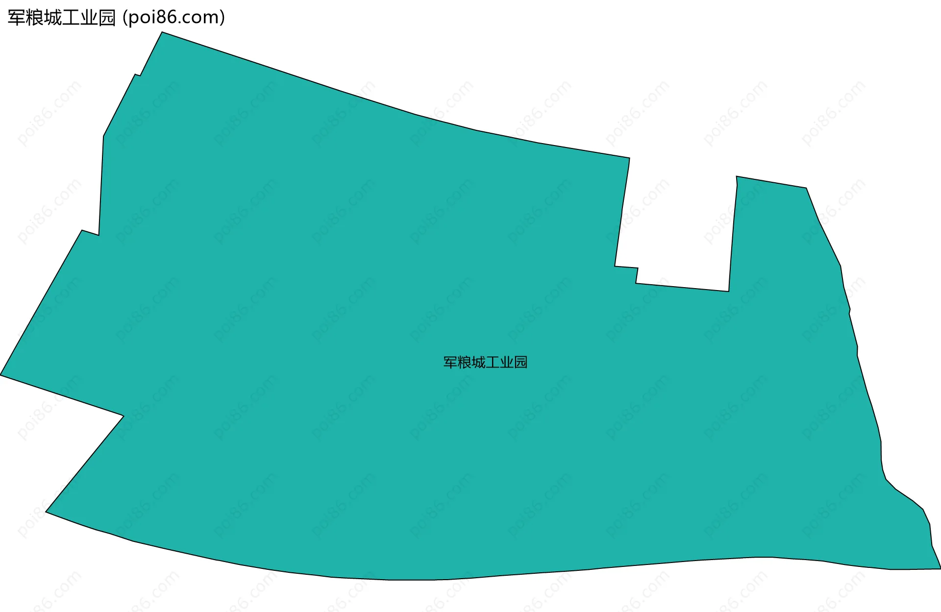 军粮城工业园边界地图