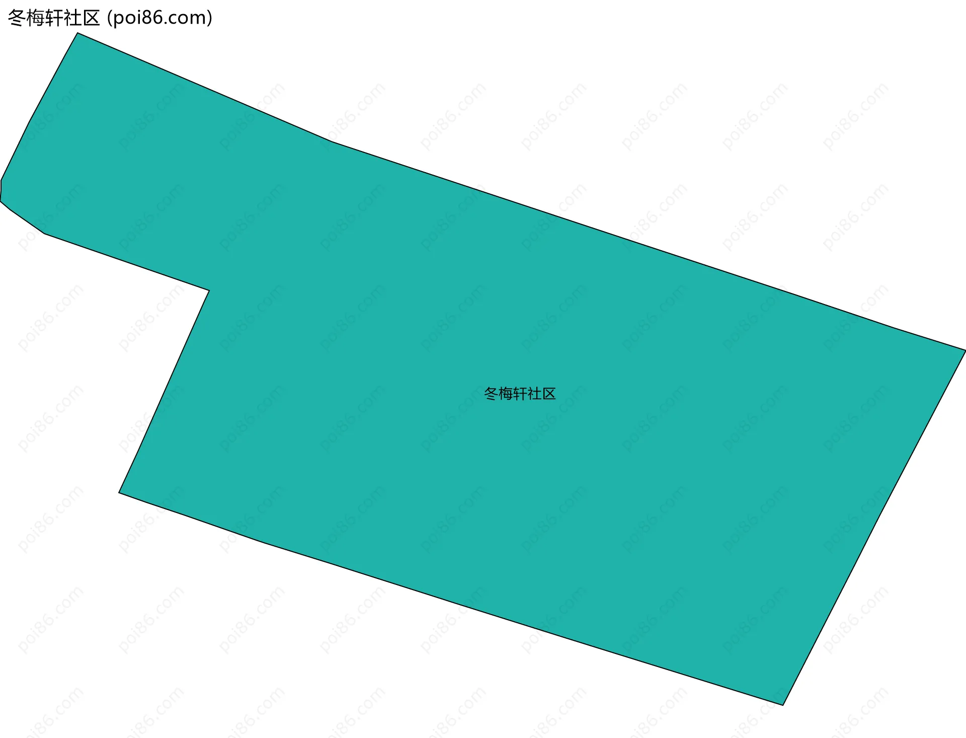 冬梅轩社区边界地图