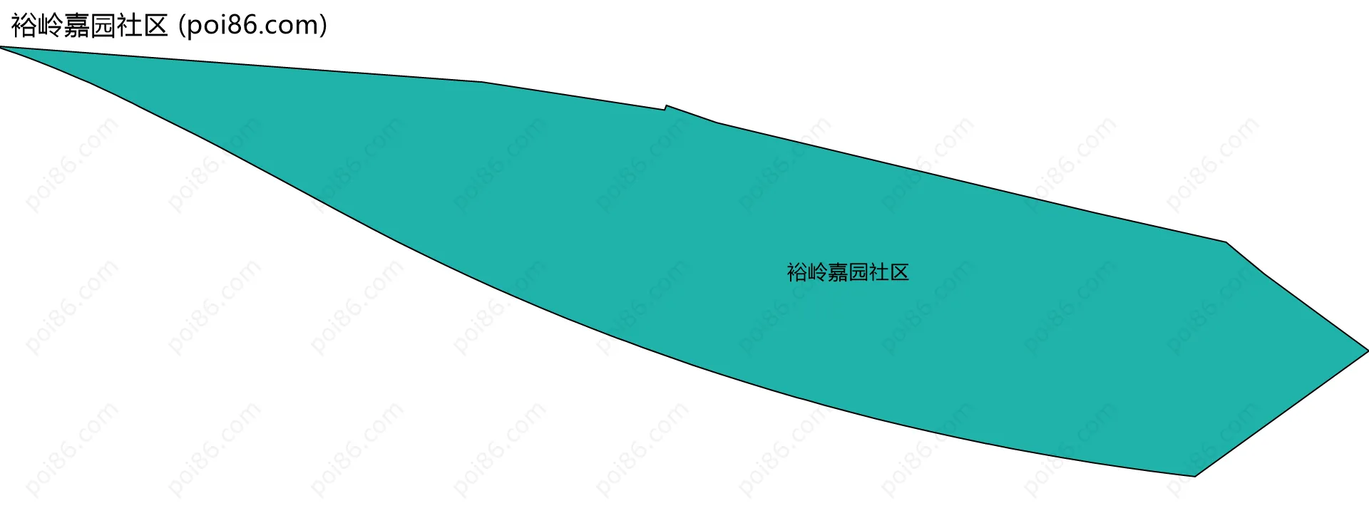 裕岭嘉园社区边界地图