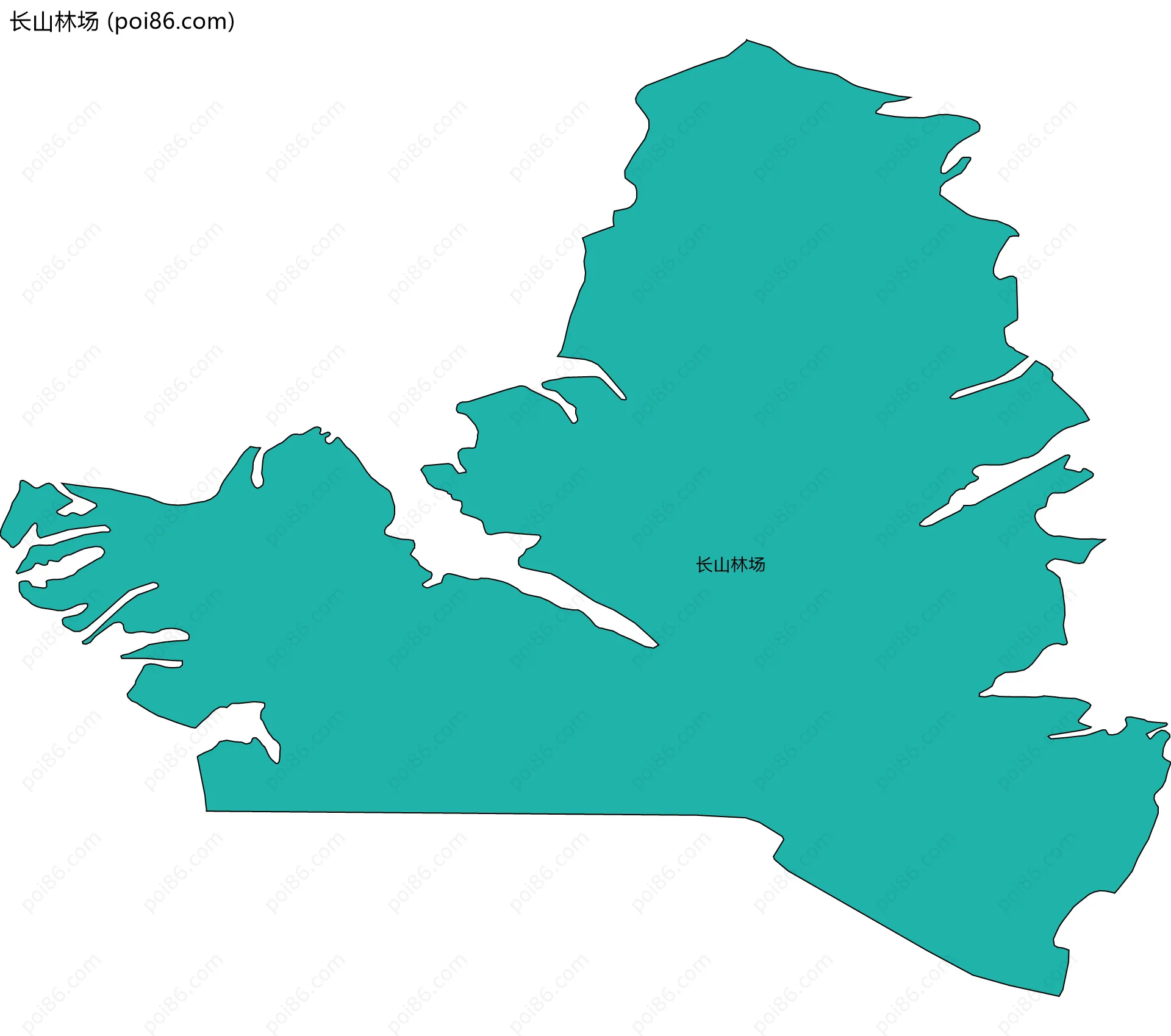 长山林场边界地图