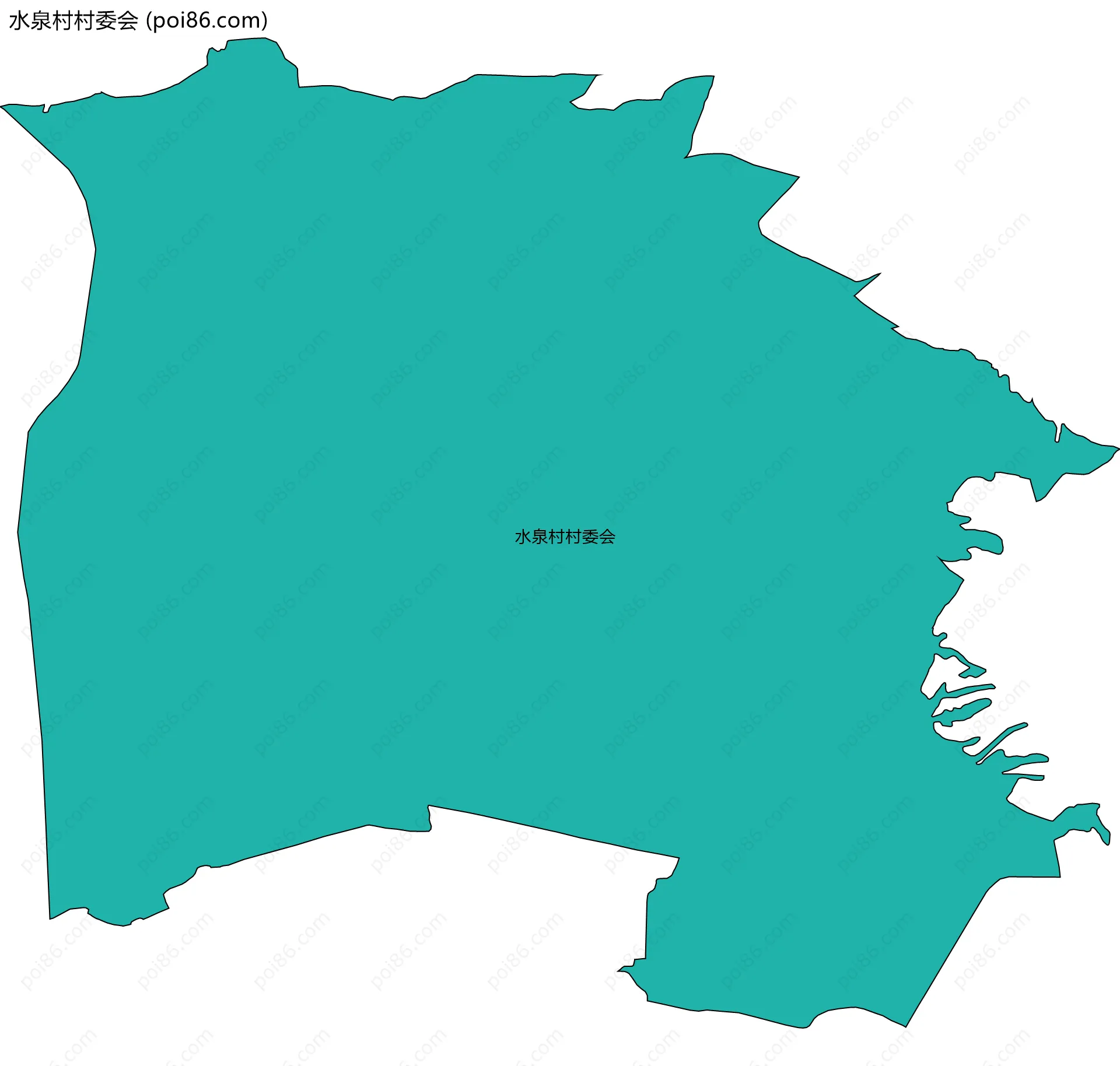 水泉村村委会边界地图