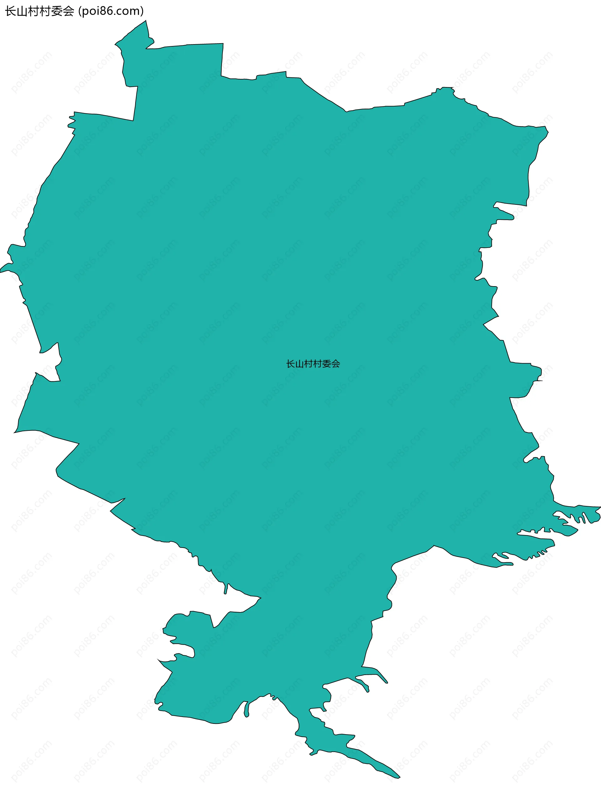 长山村村委会边界地图