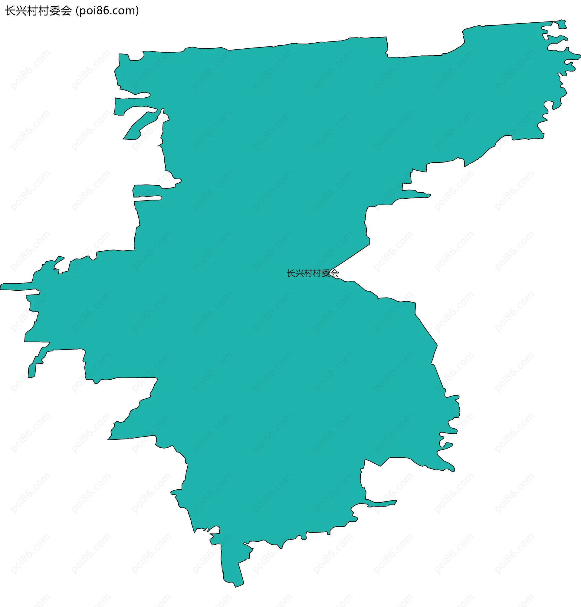 长兴村村委会边界地图