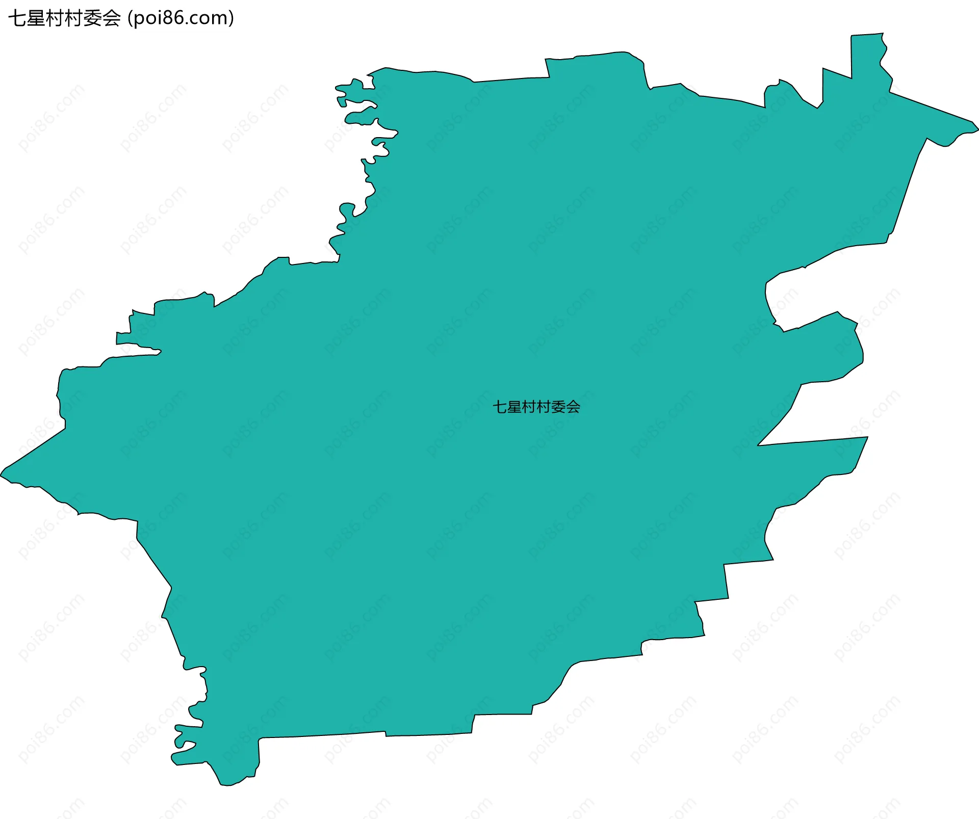 七星村村委会边界地图