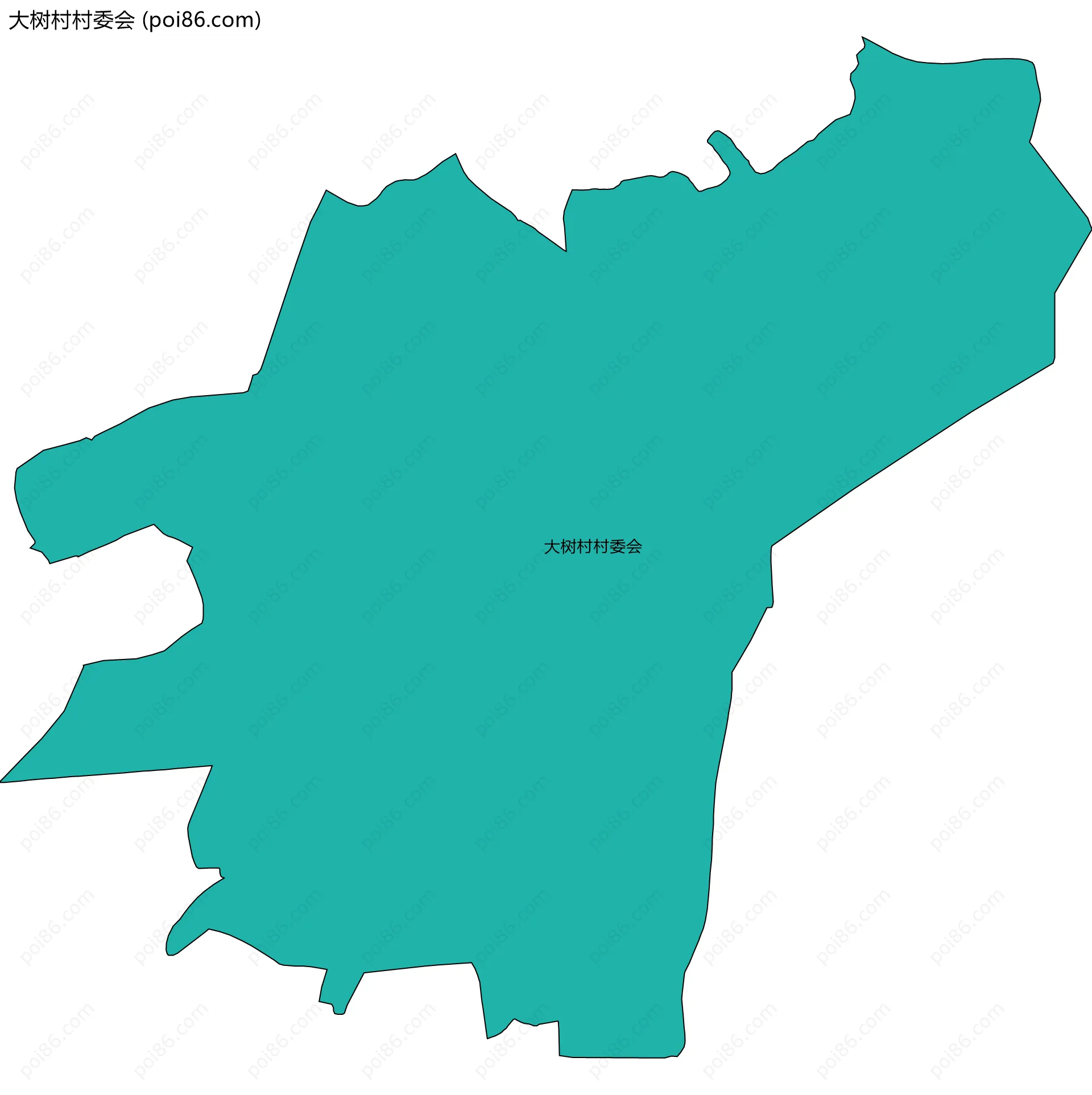 大树村村委会边界地图