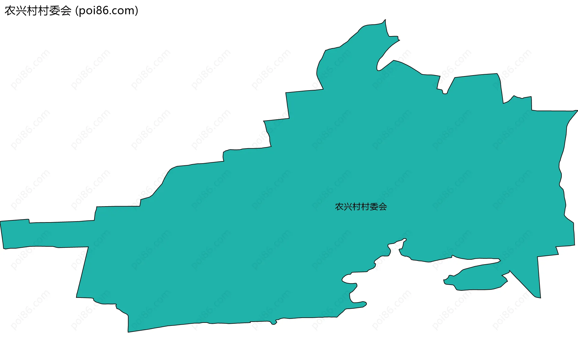 农兴村村委会边界地图