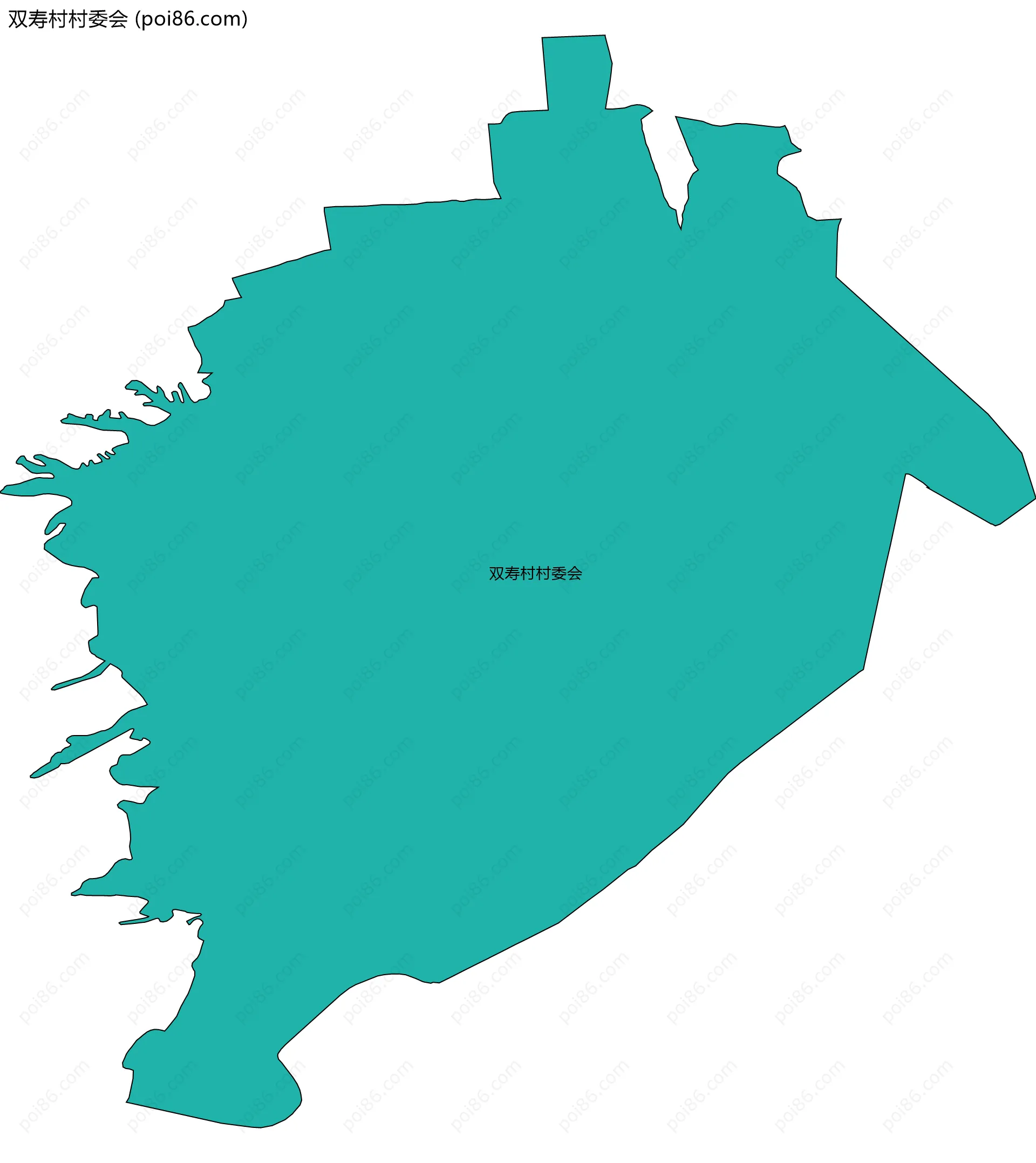 双寿村村委会边界地图