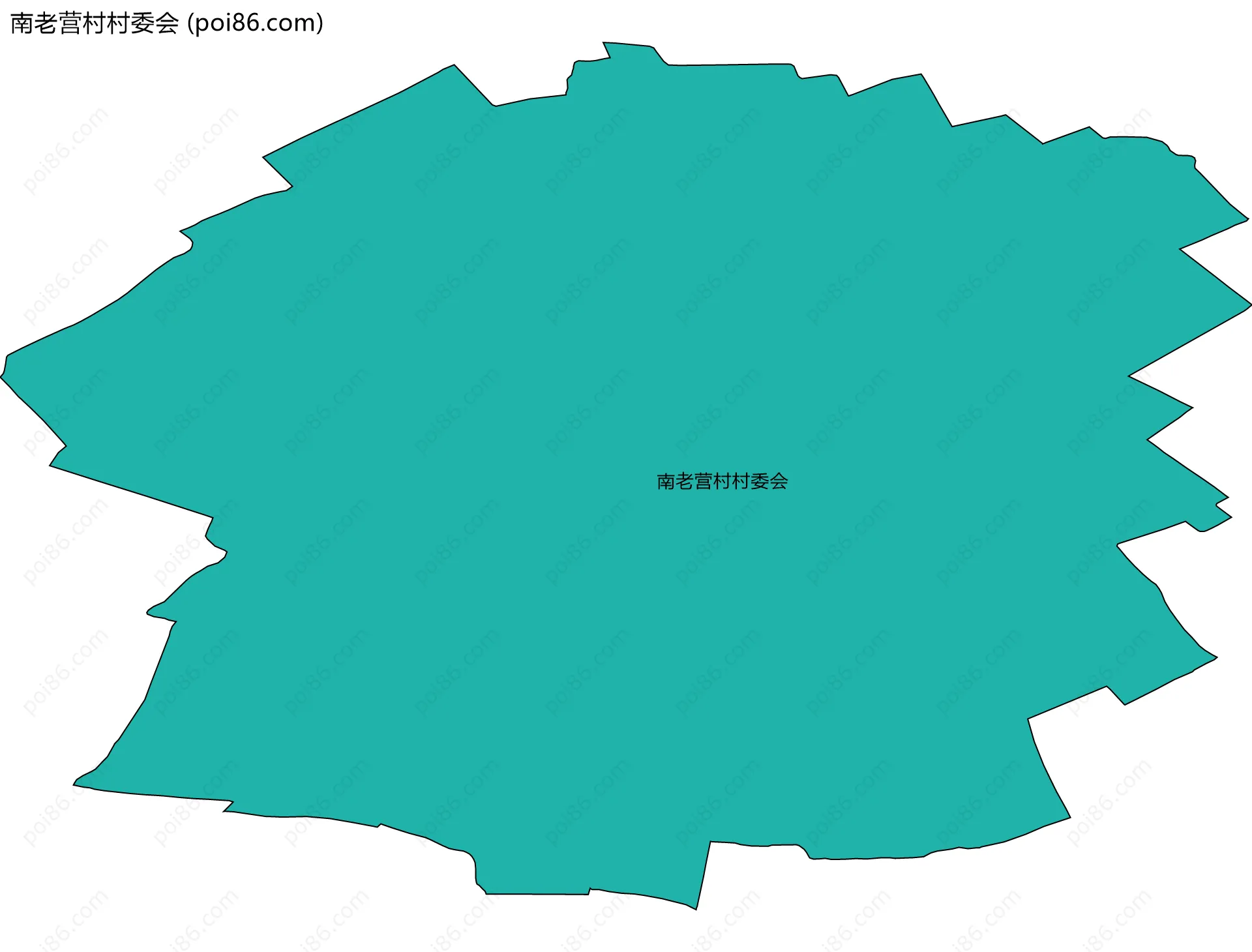 南老营村村委会边界地图