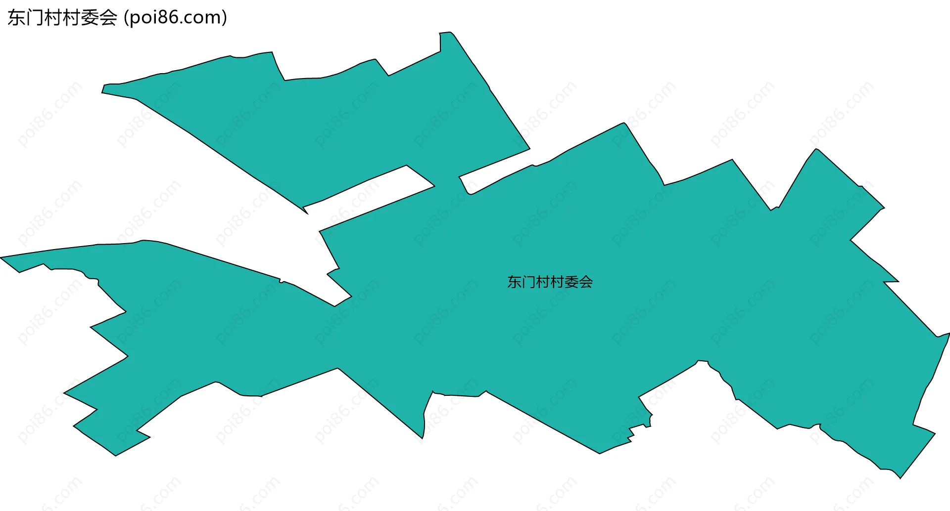 东门村村委会边界地图