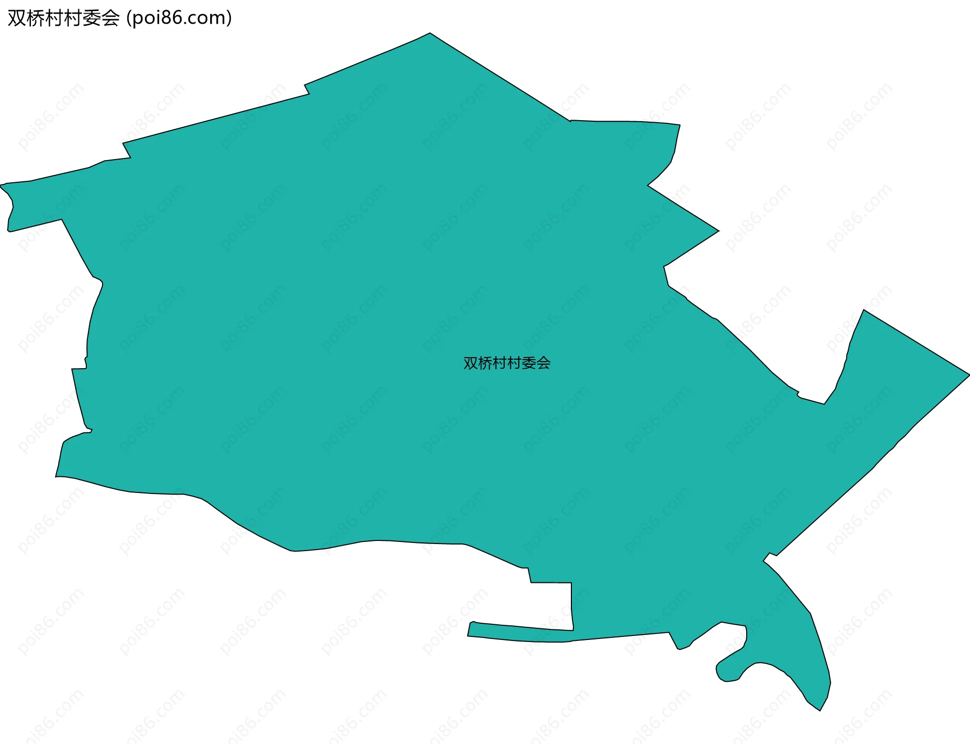 双桥村村委会边界地图