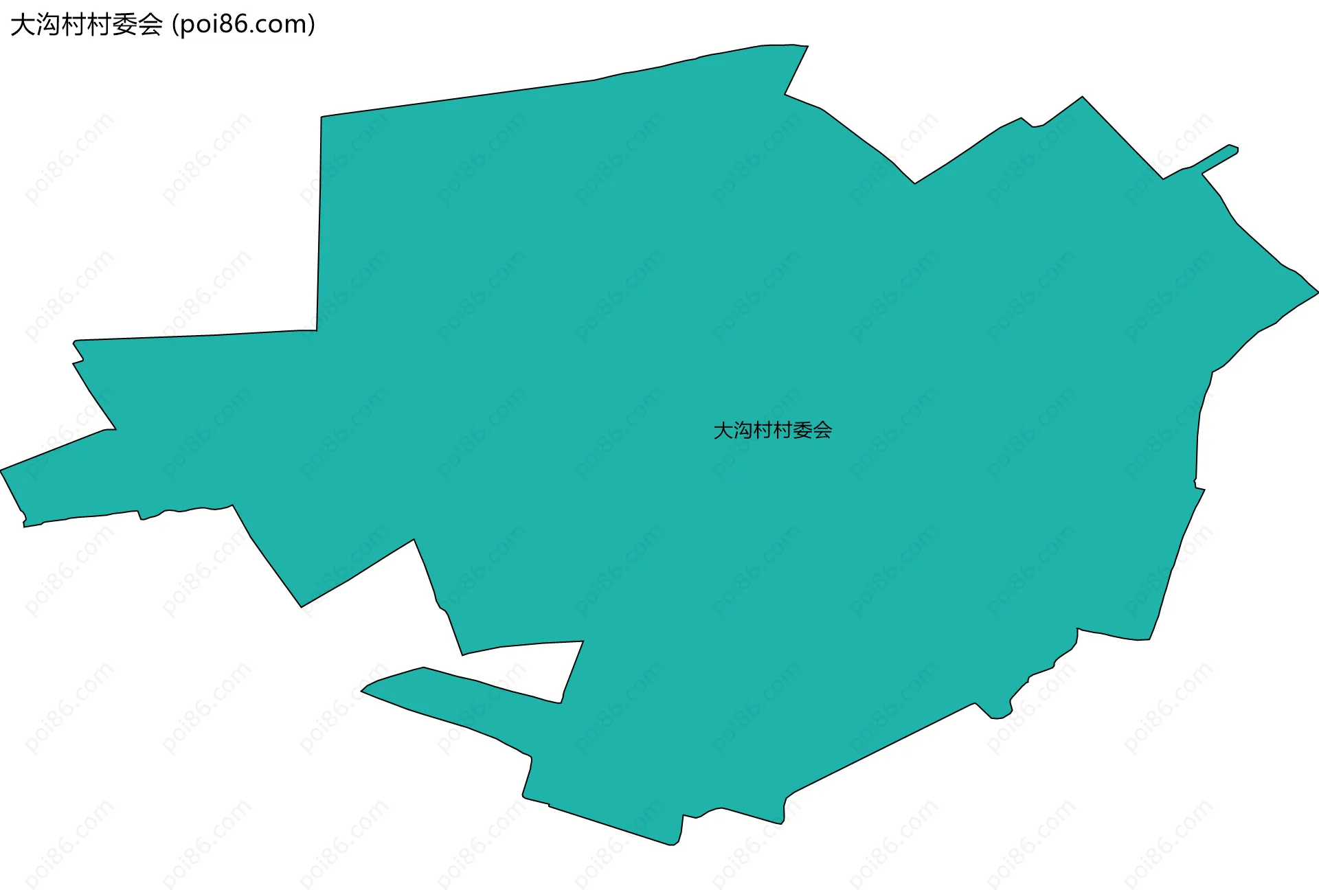 大沟村村委会边界地图