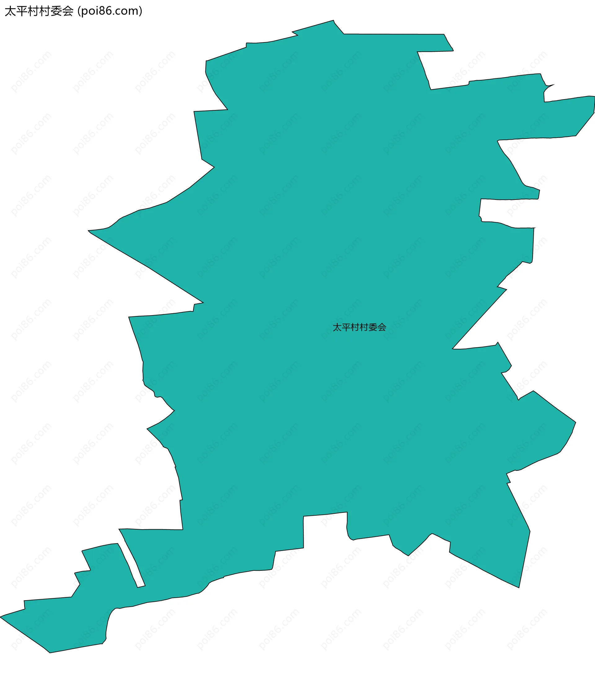 太平村村委会边界地图