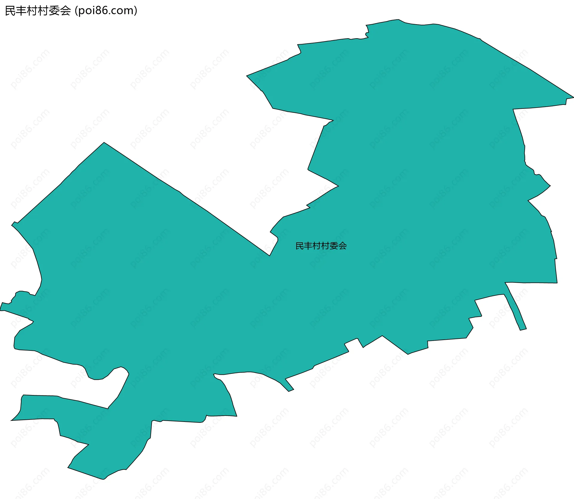 民丰村村委会边界地图