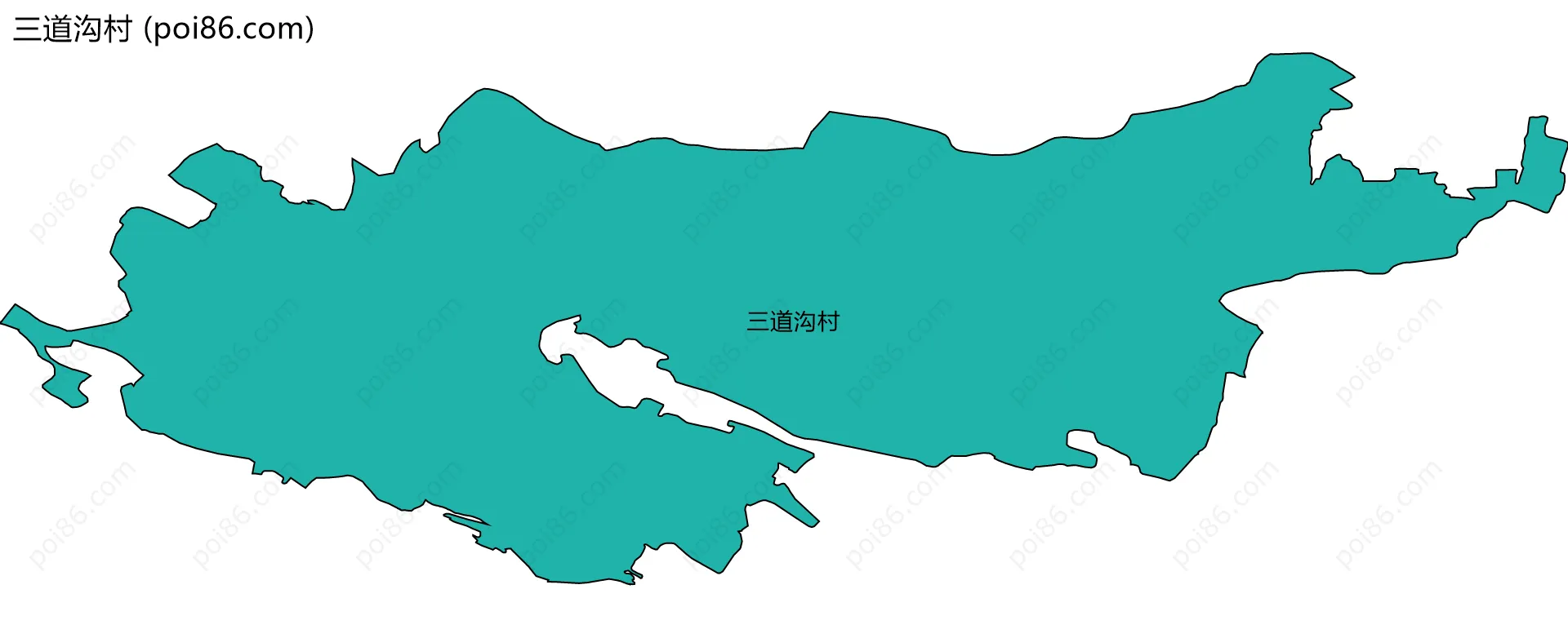 三道沟村边界地图