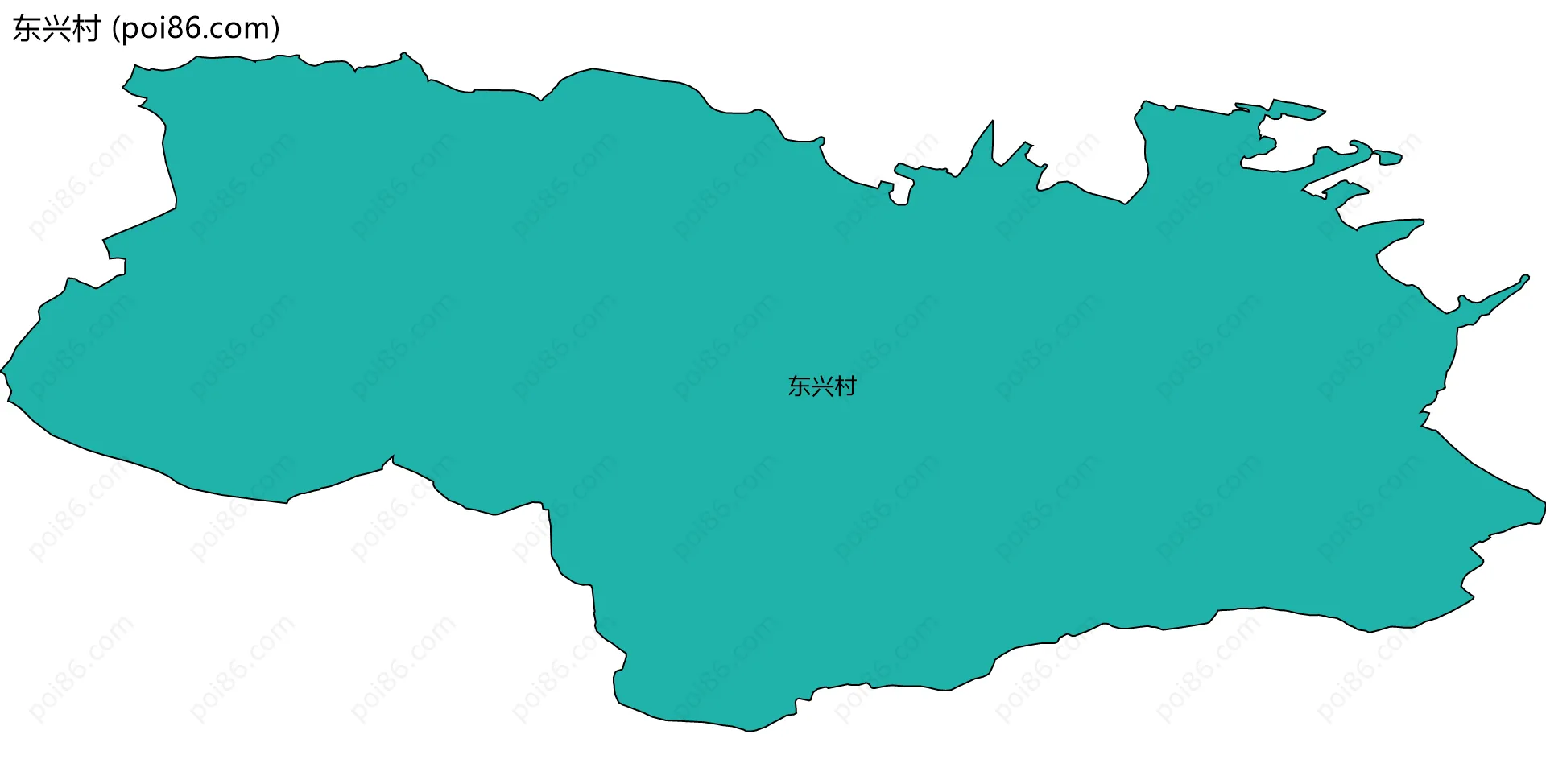 东兴村边界地图