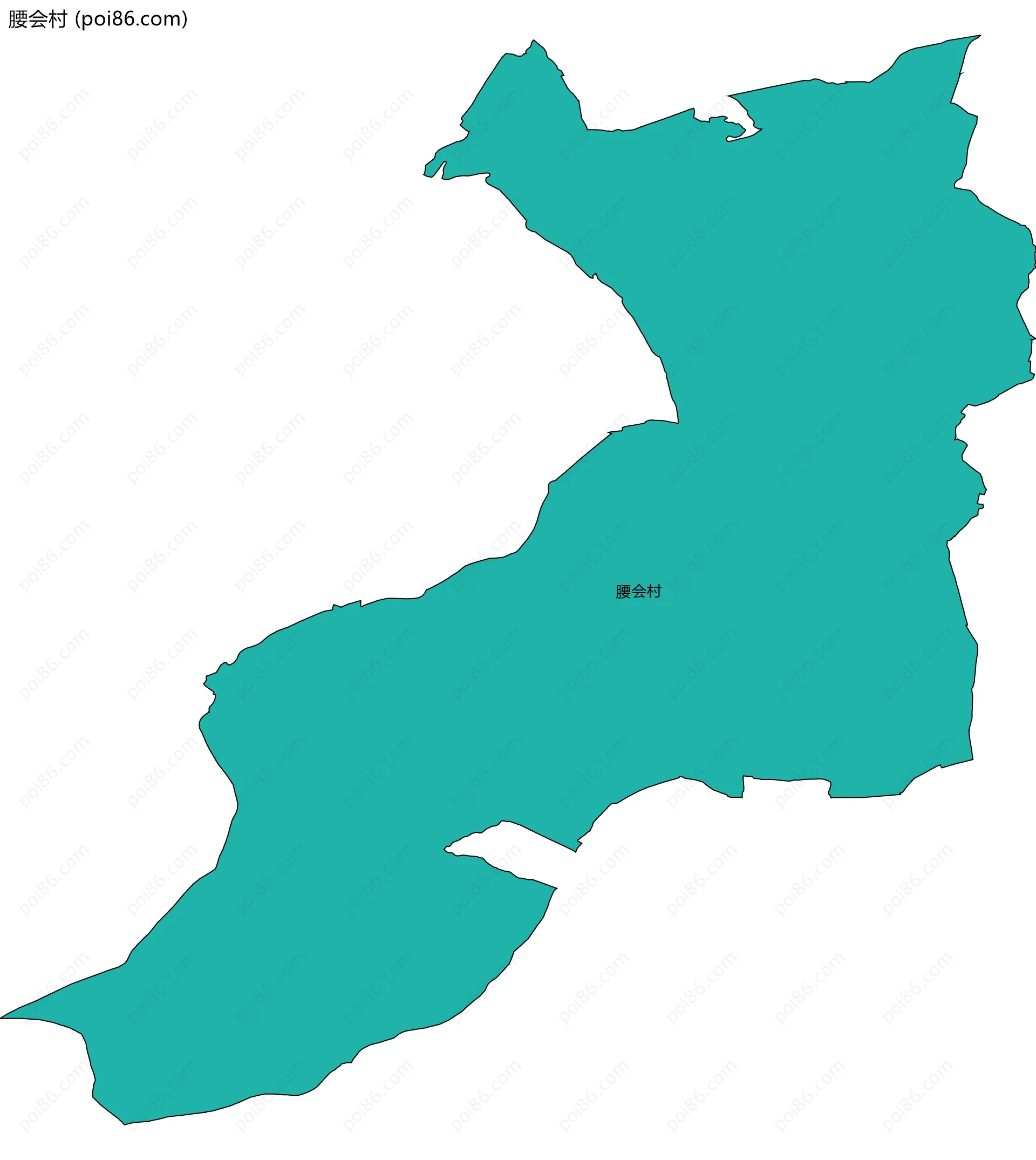 腰会村边界地图