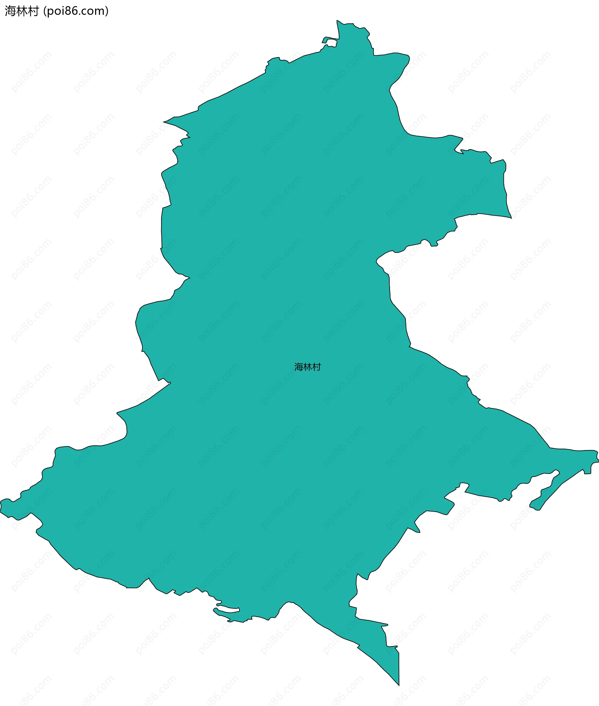 海林村边界地图