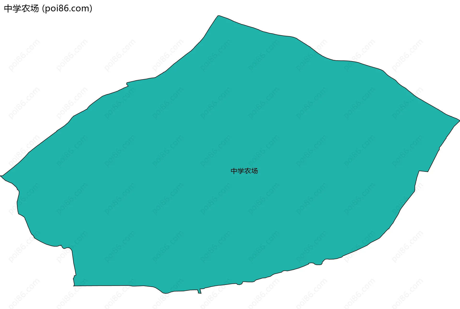 中学农场边界地图