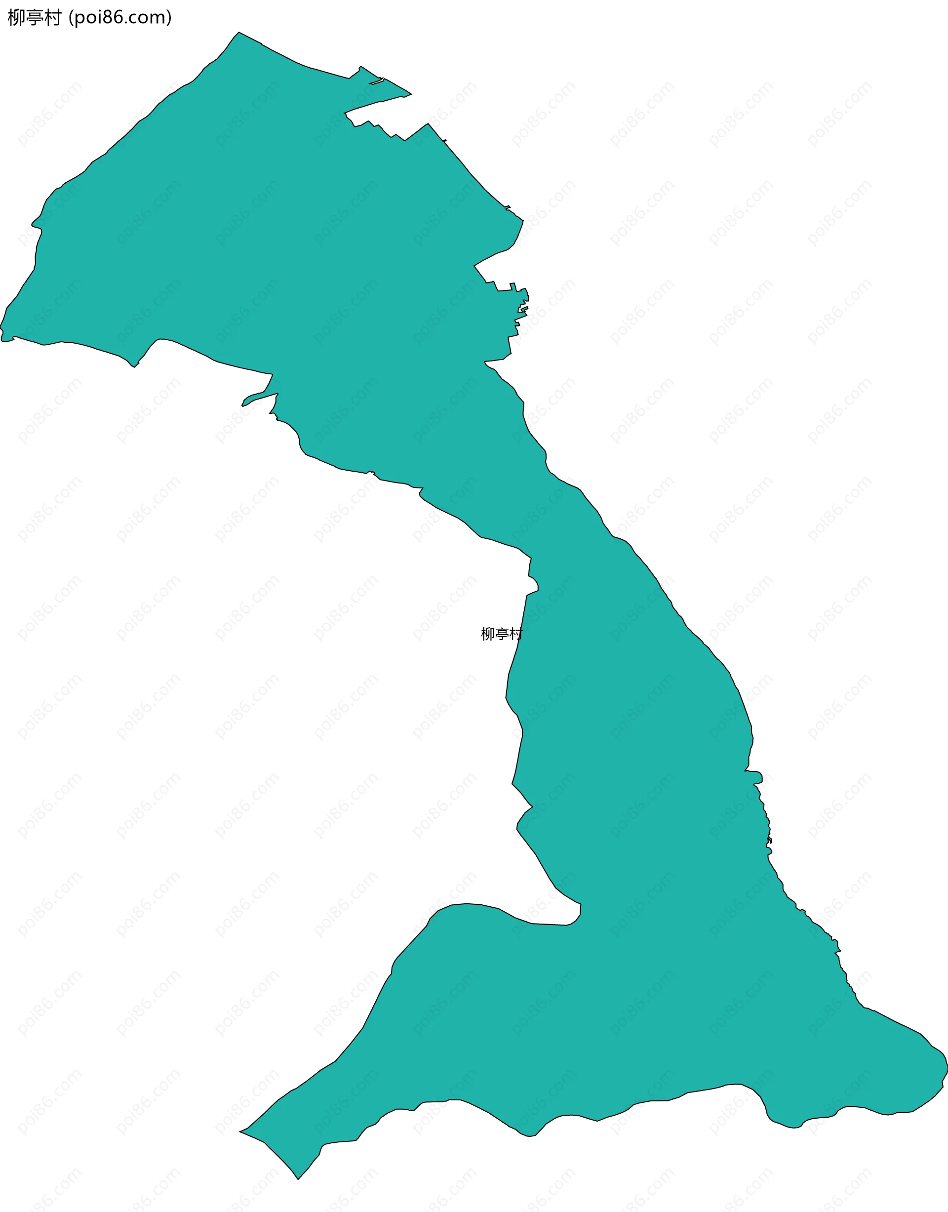 柳亭村边界地图