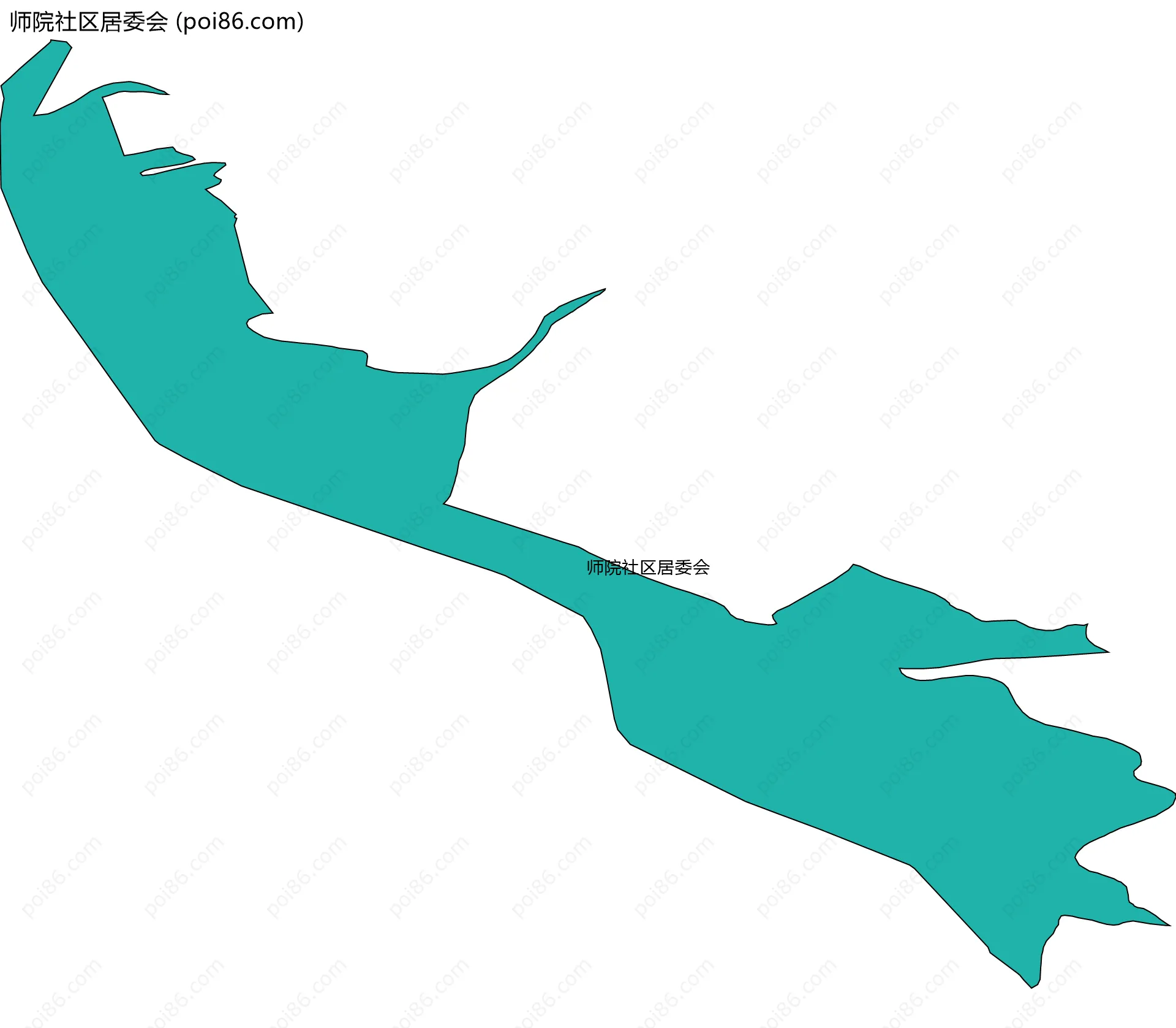 师院社区居委会边界地图