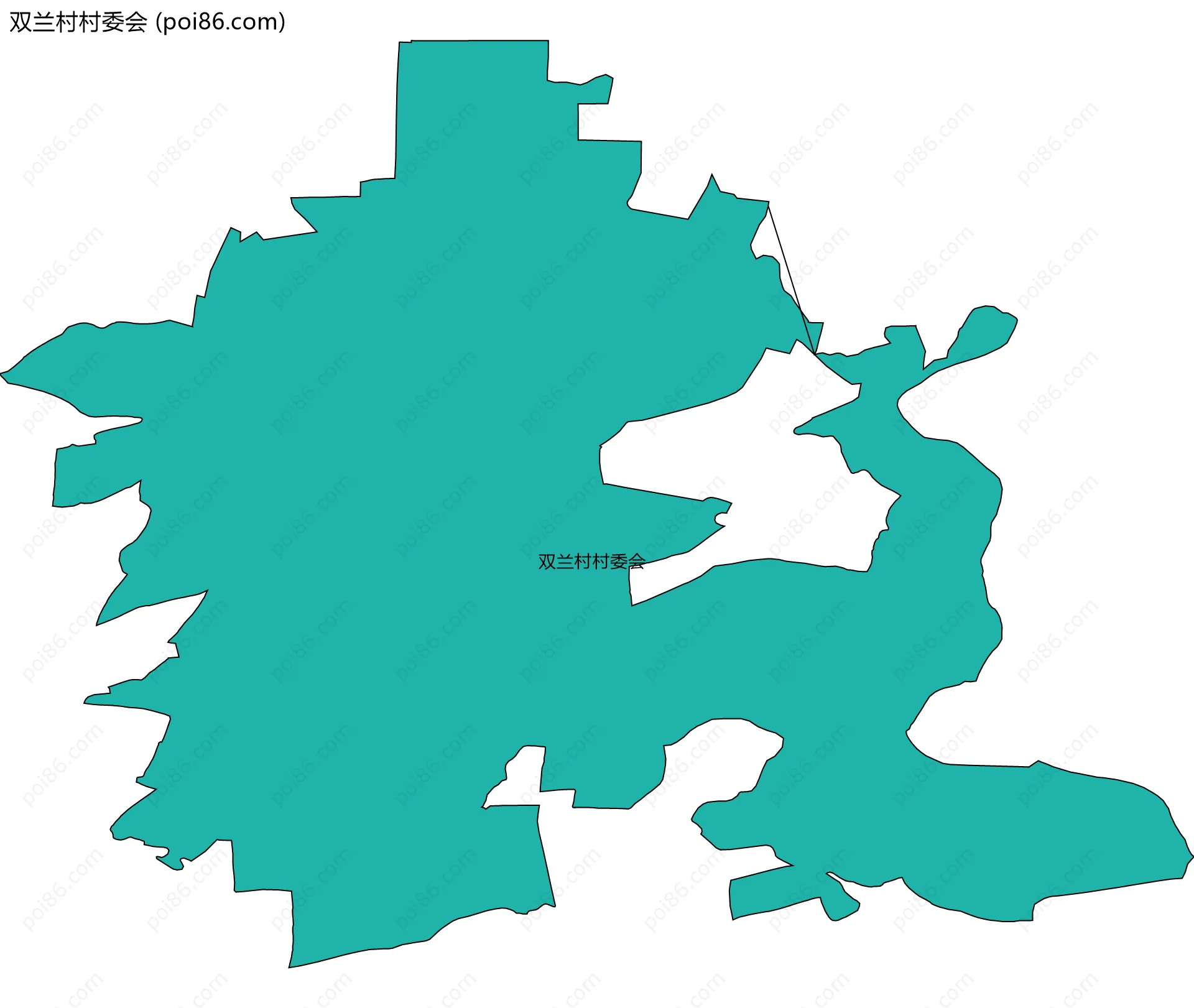 双兰村村委会边界地图