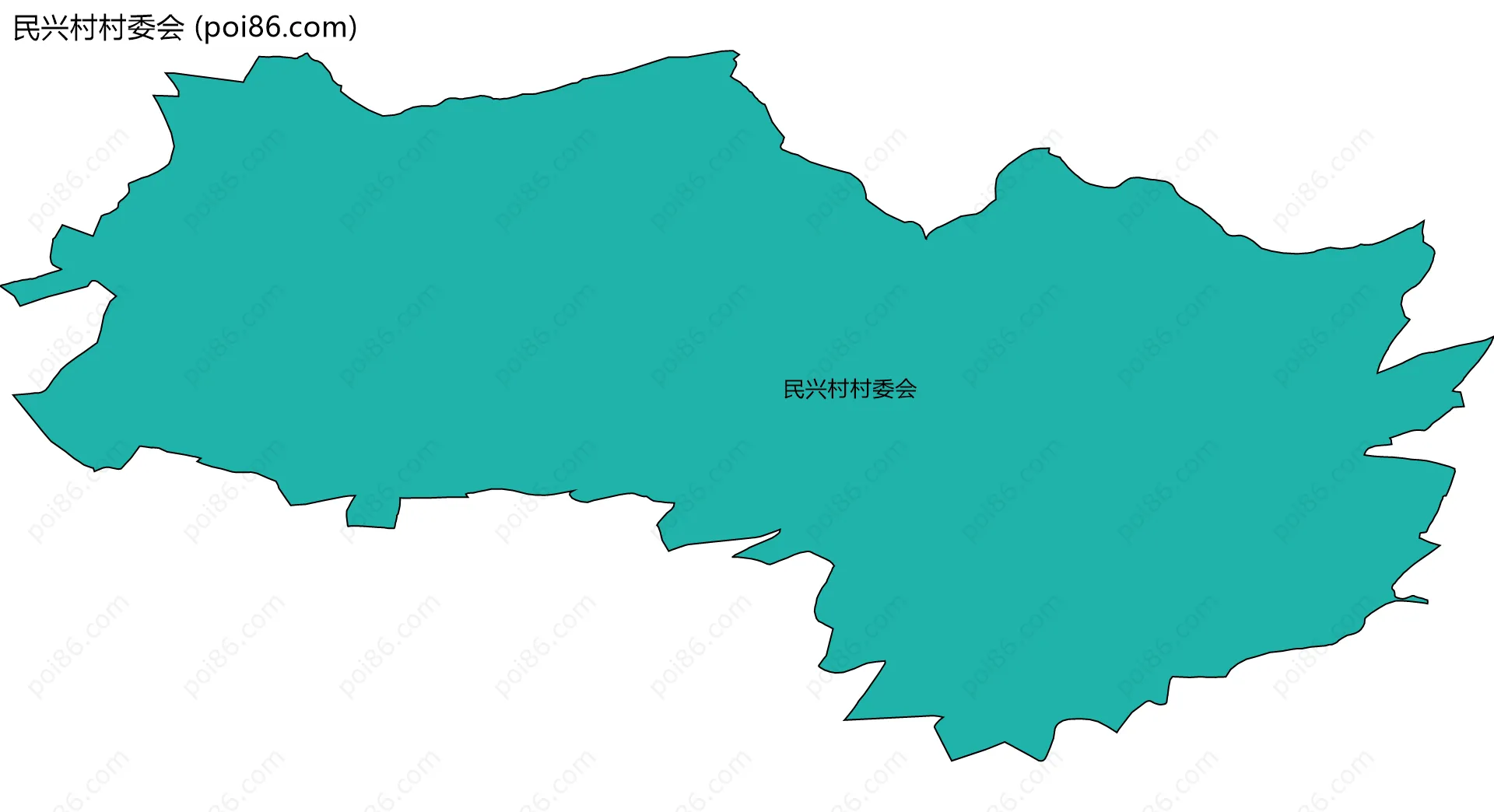 民兴村村委会边界地图