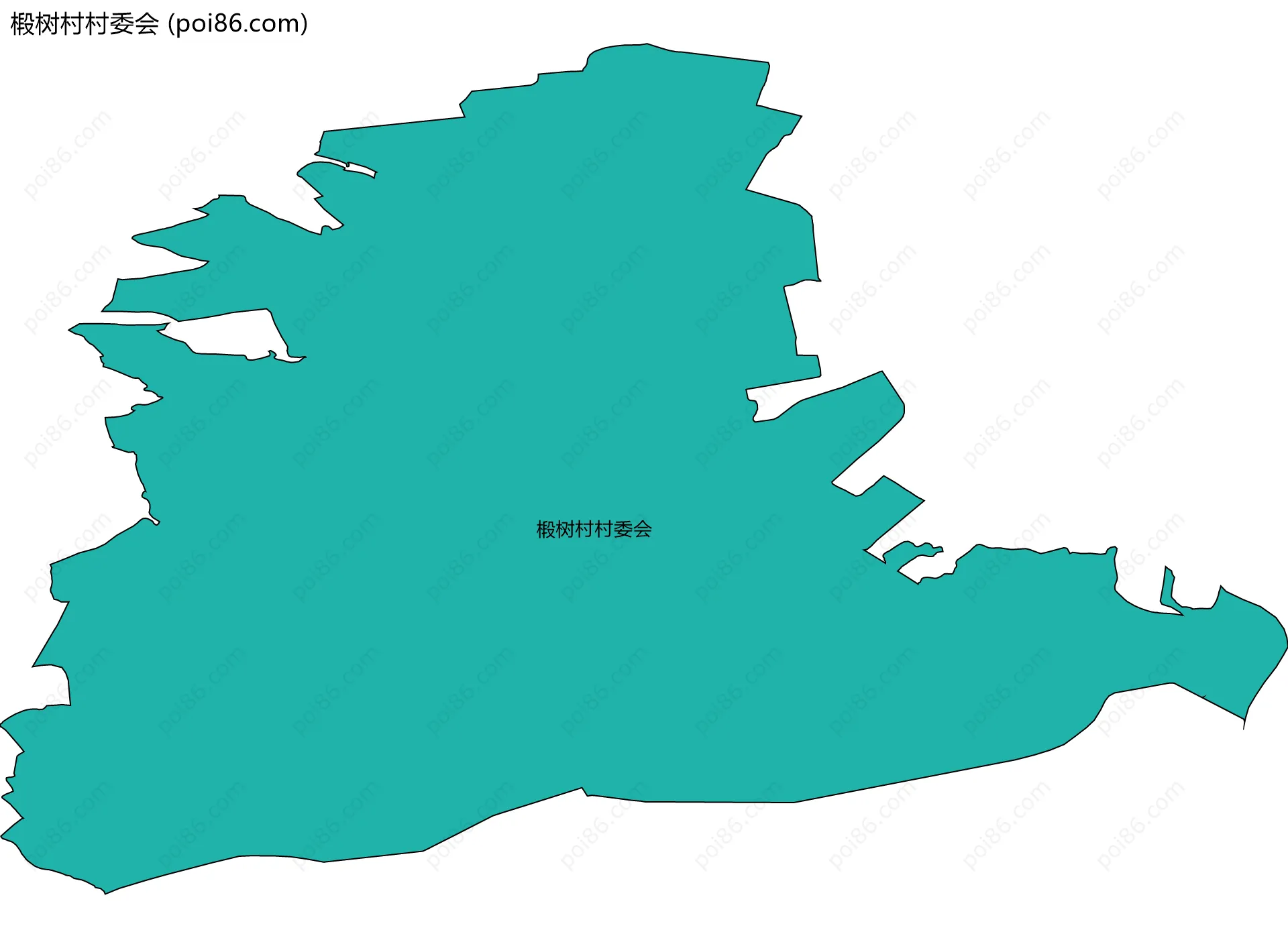 椴树村村委会边界地图