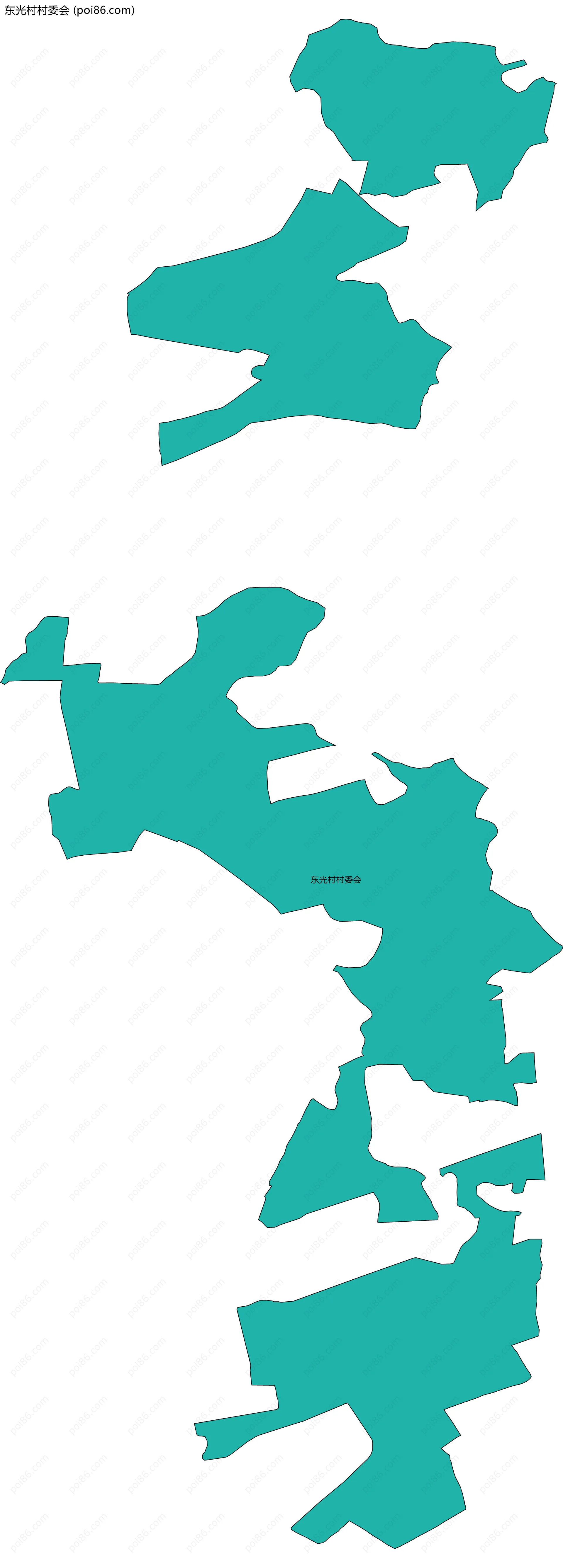 东光村村委会边界地图