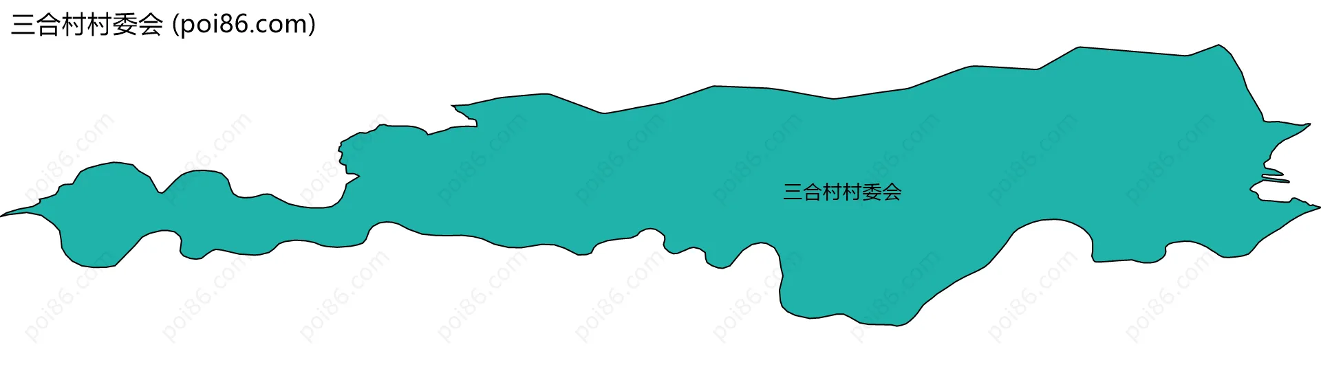 三合村村委会边界地图
