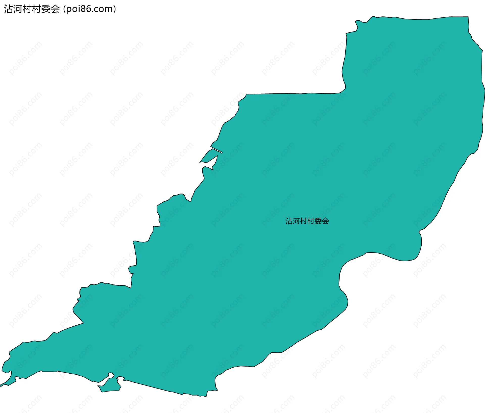 沾河村村委会边界地图