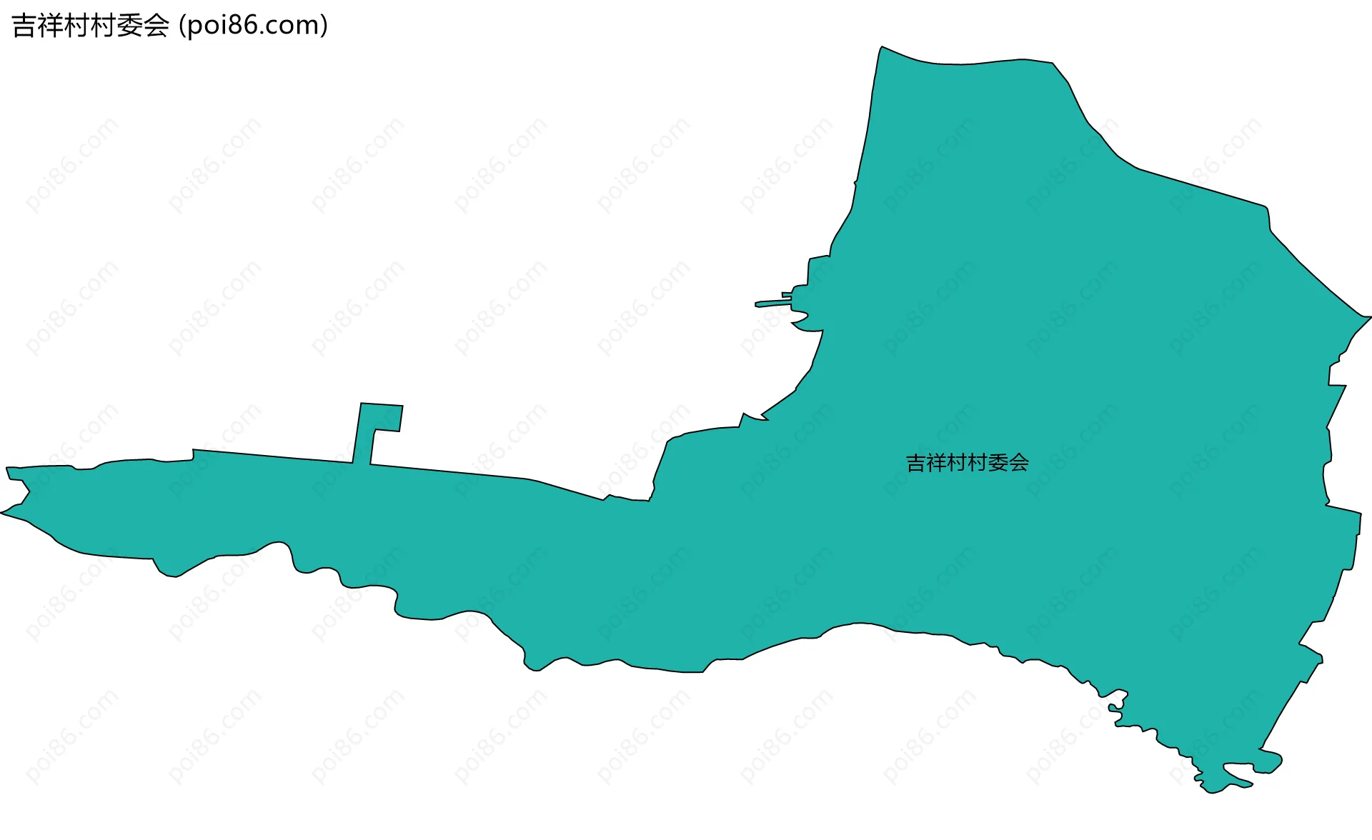 吉祥村村委会边界地图