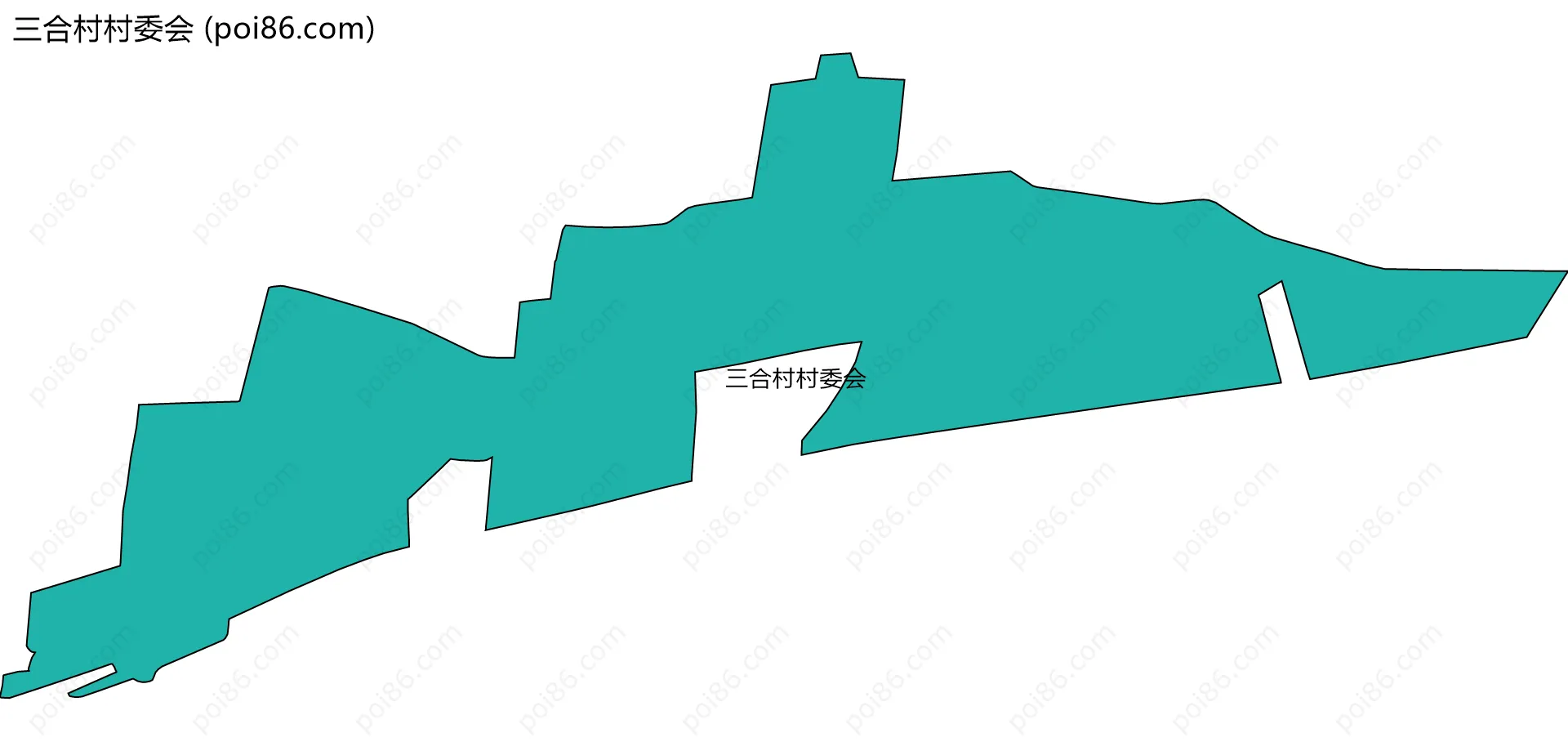 三合村村委会边界地图