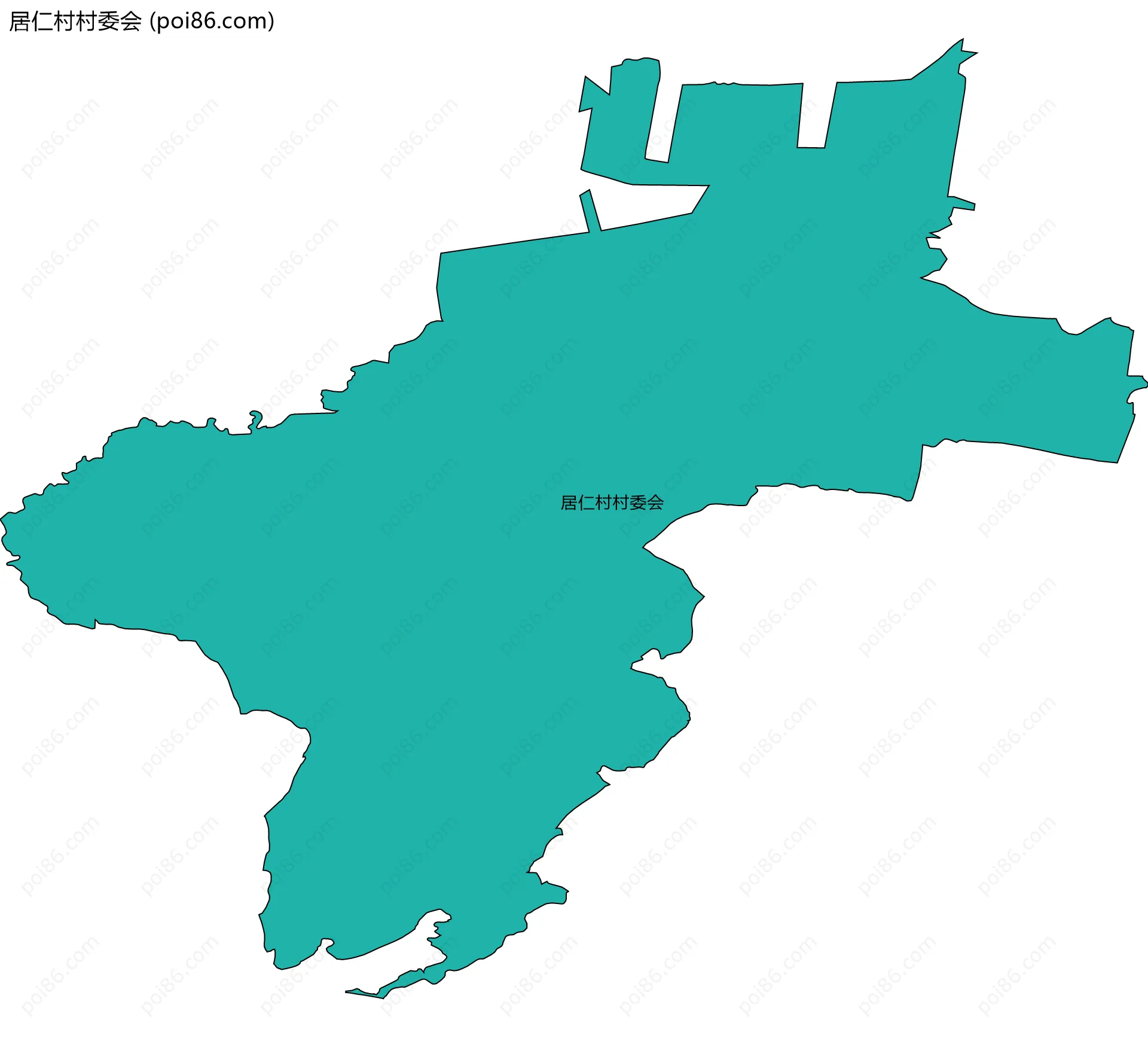 居仁村村委会边界地图