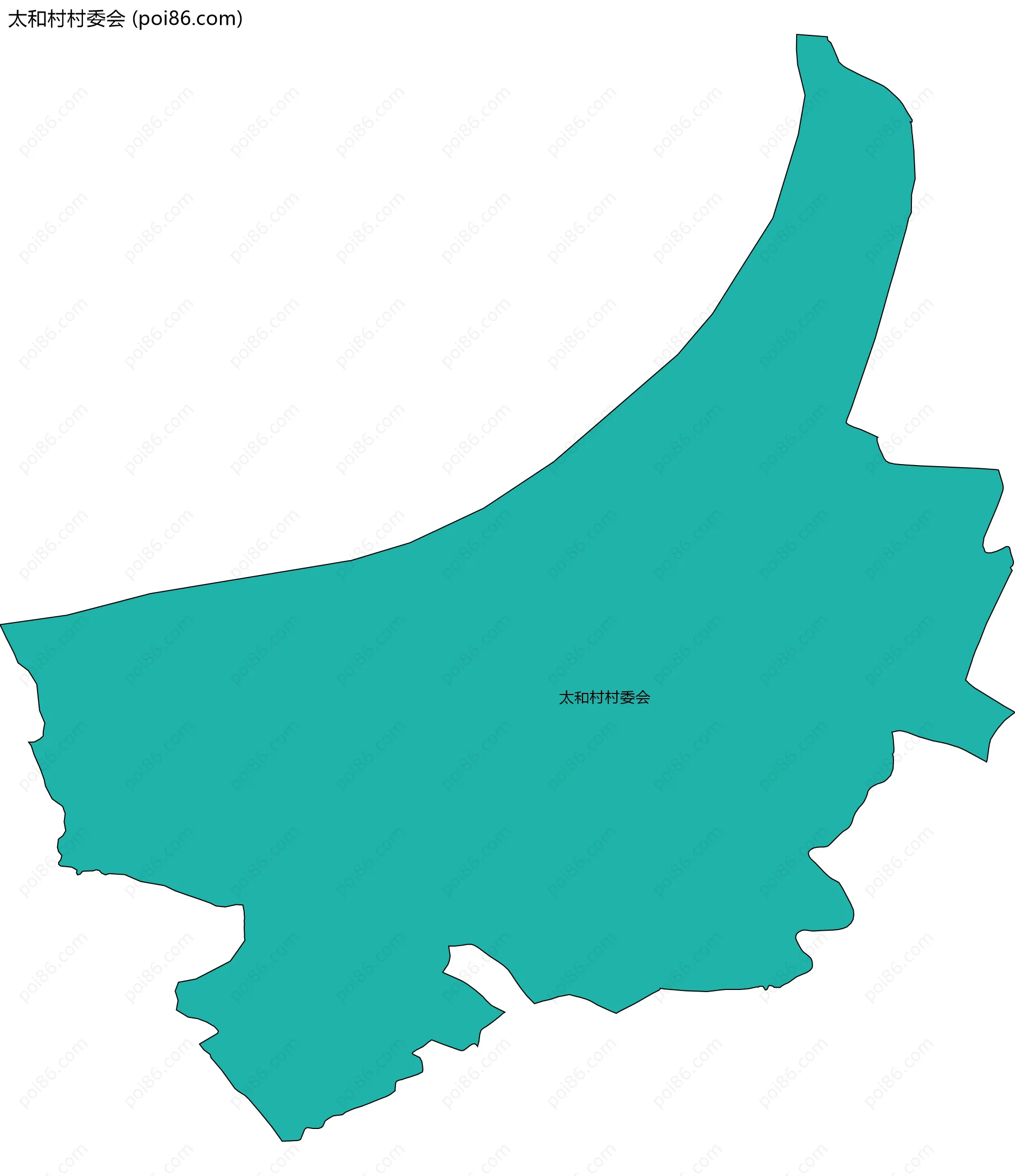 太和村村委会边界地图
