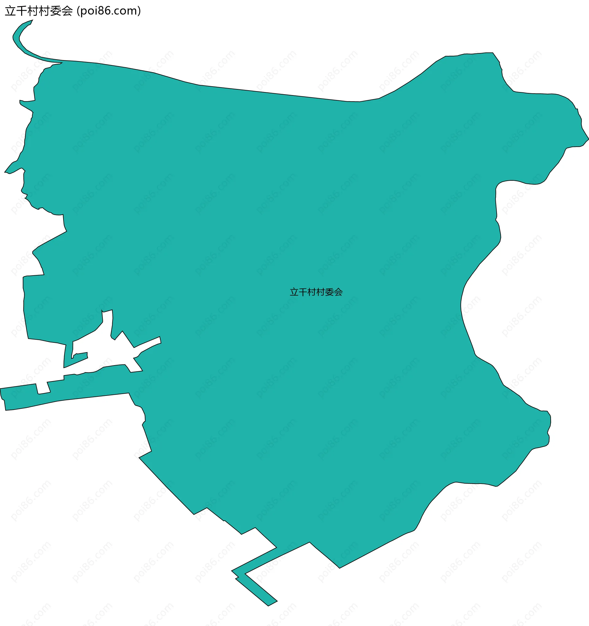 立千村村委会边界地图