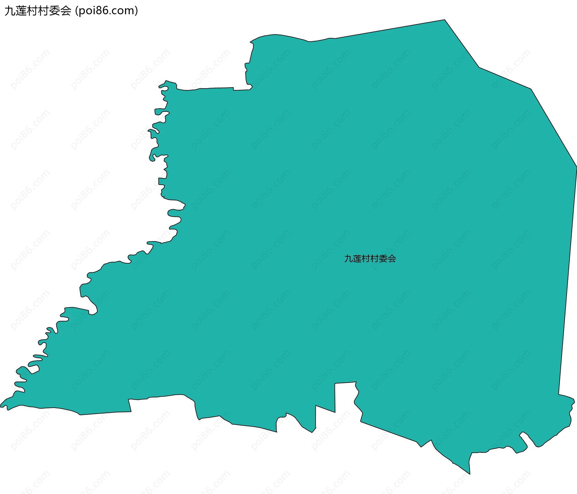 九莲村村委会边界地图