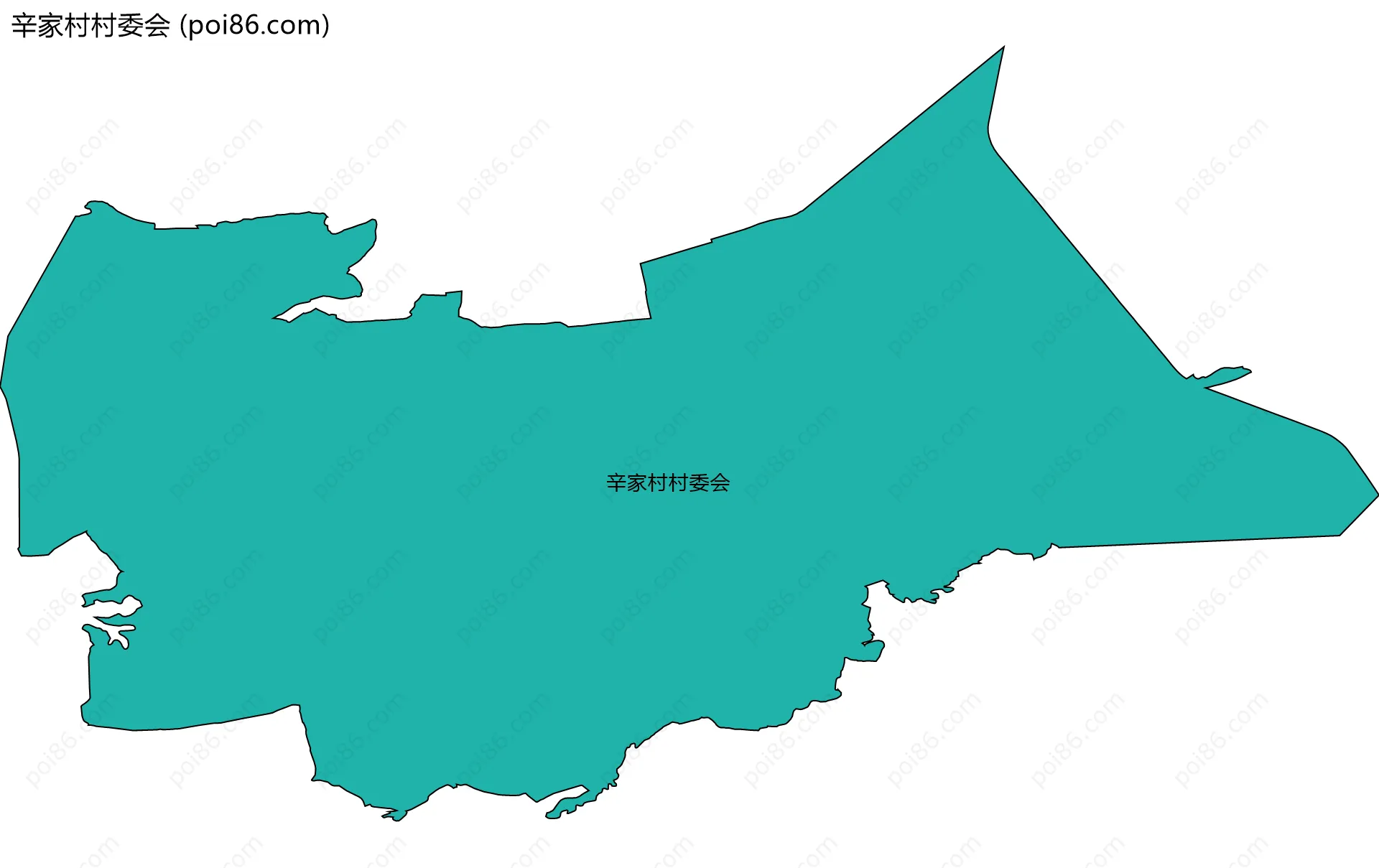 辛家村村委会边界地图