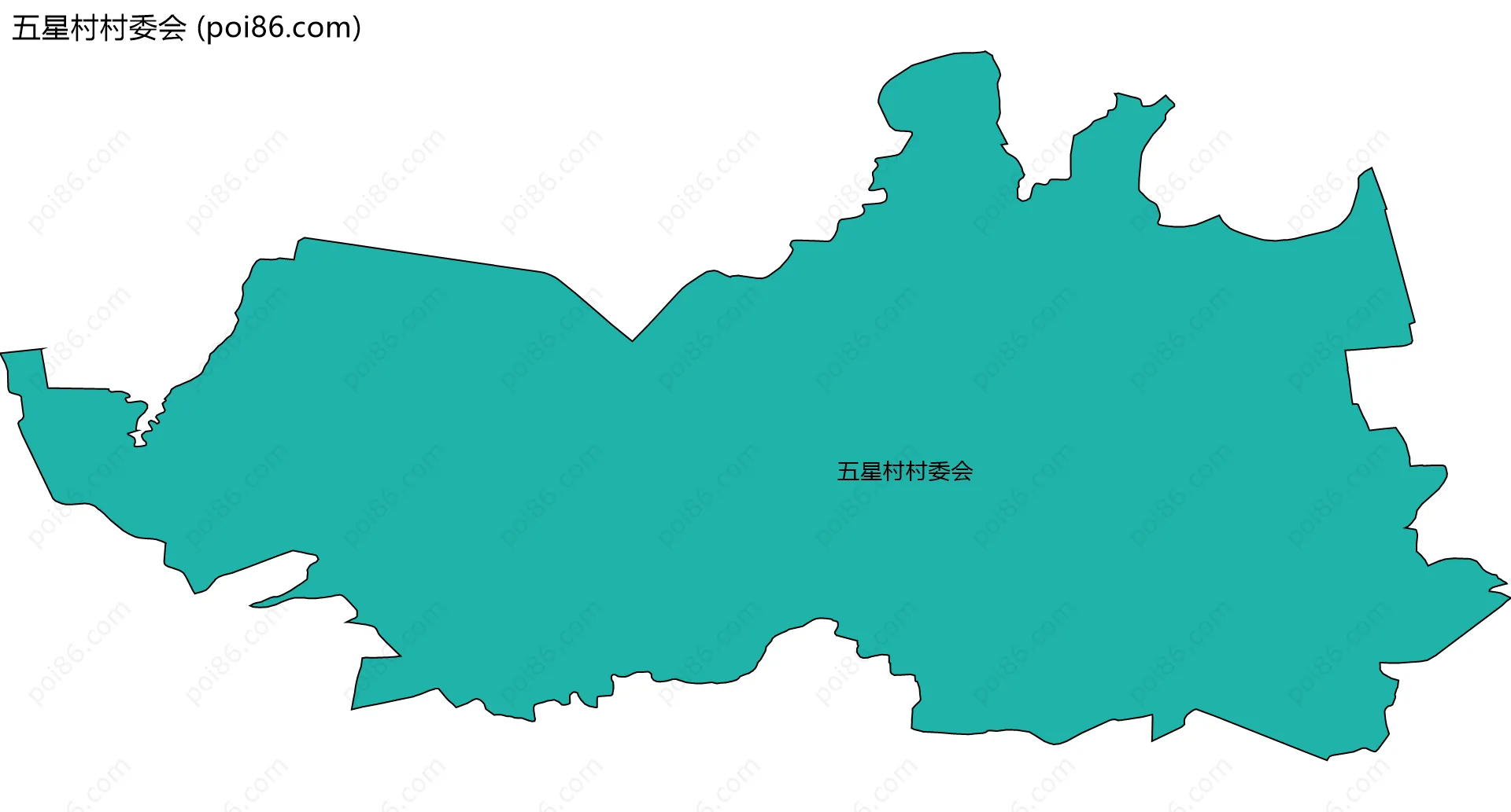 五星村村委会边界地图