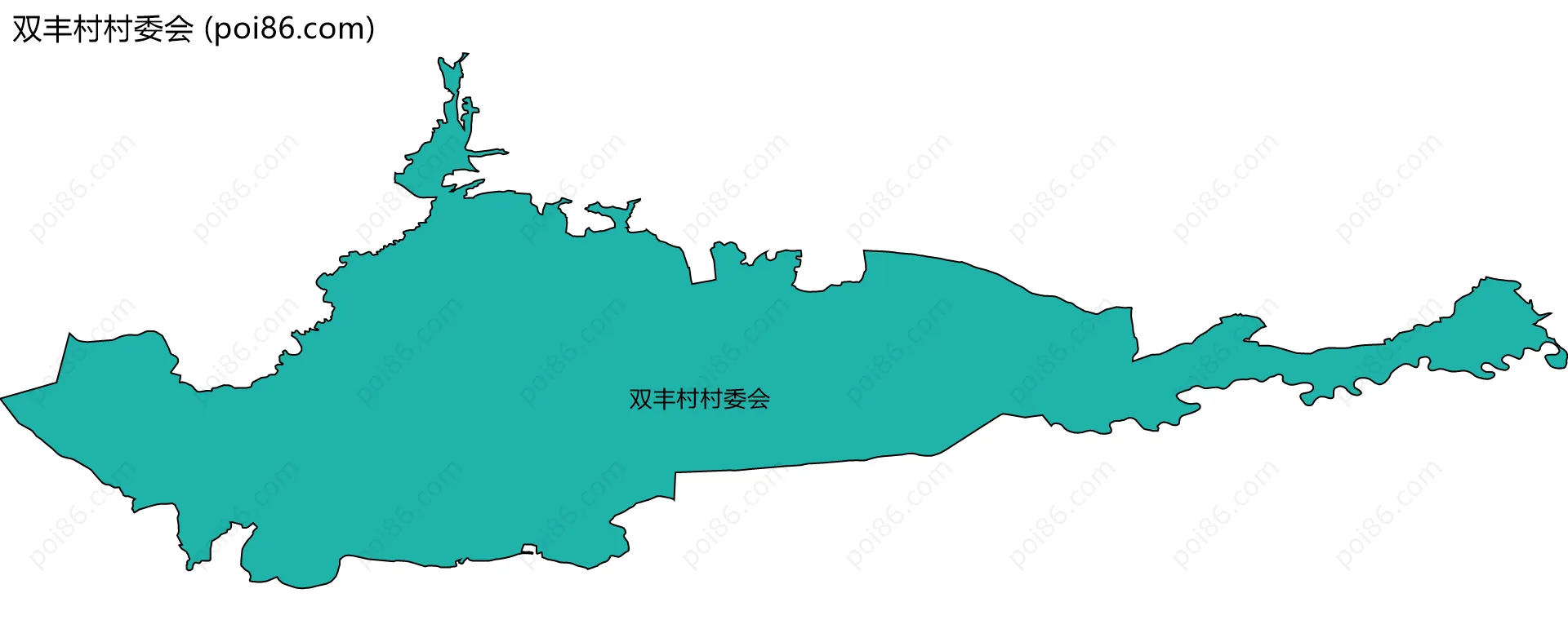 双丰村村委会边界地图