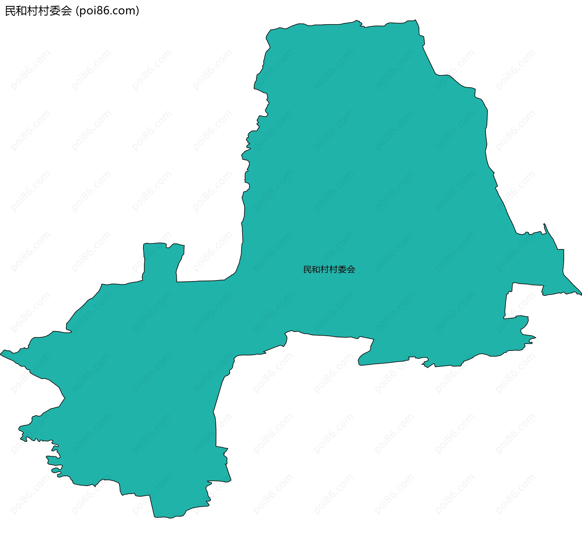 民和村村委会边界地图